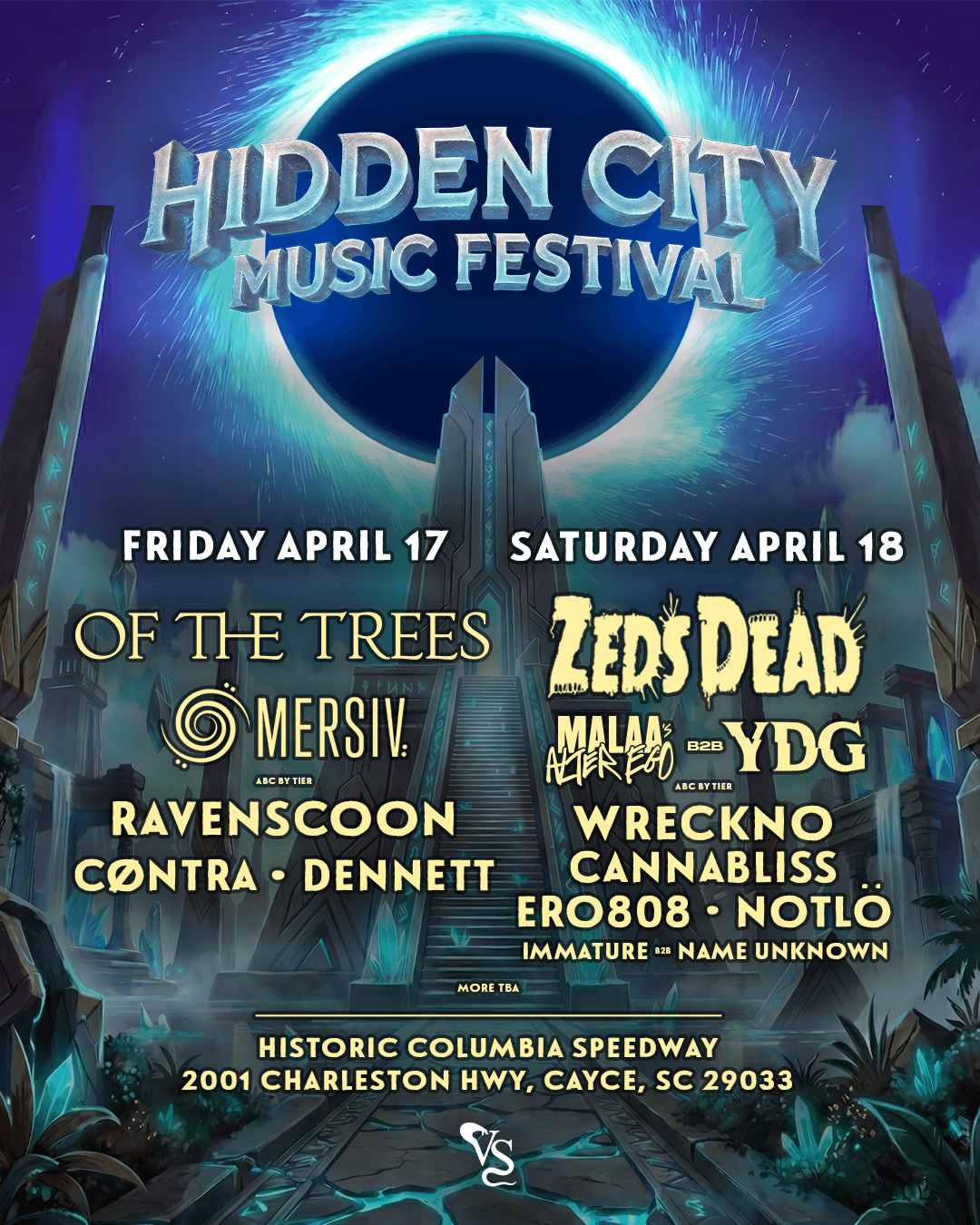 Hidden City Music Festival 2026 official poster
