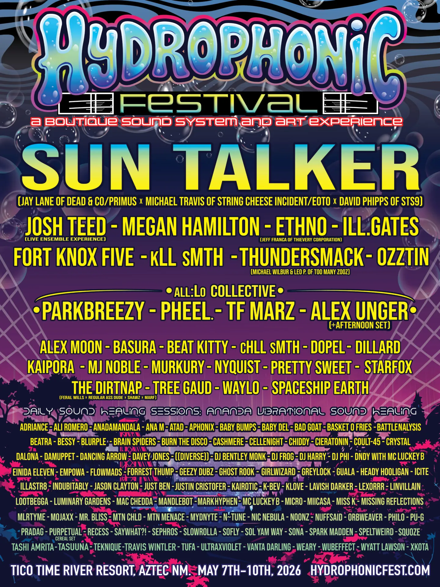 Hydrophonic Festival 2026 official poster
