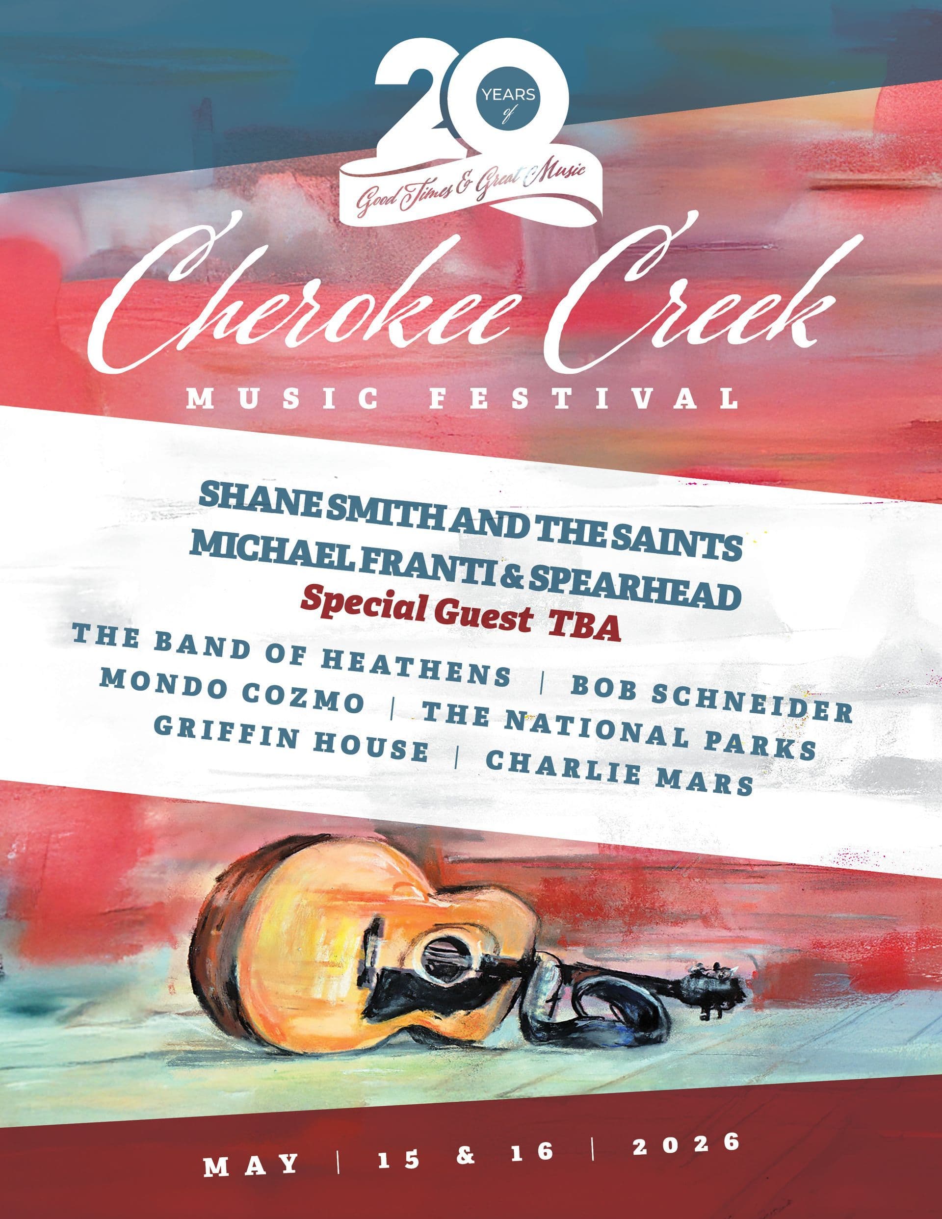 Cherokee Creek Music Festival 2026 official poster