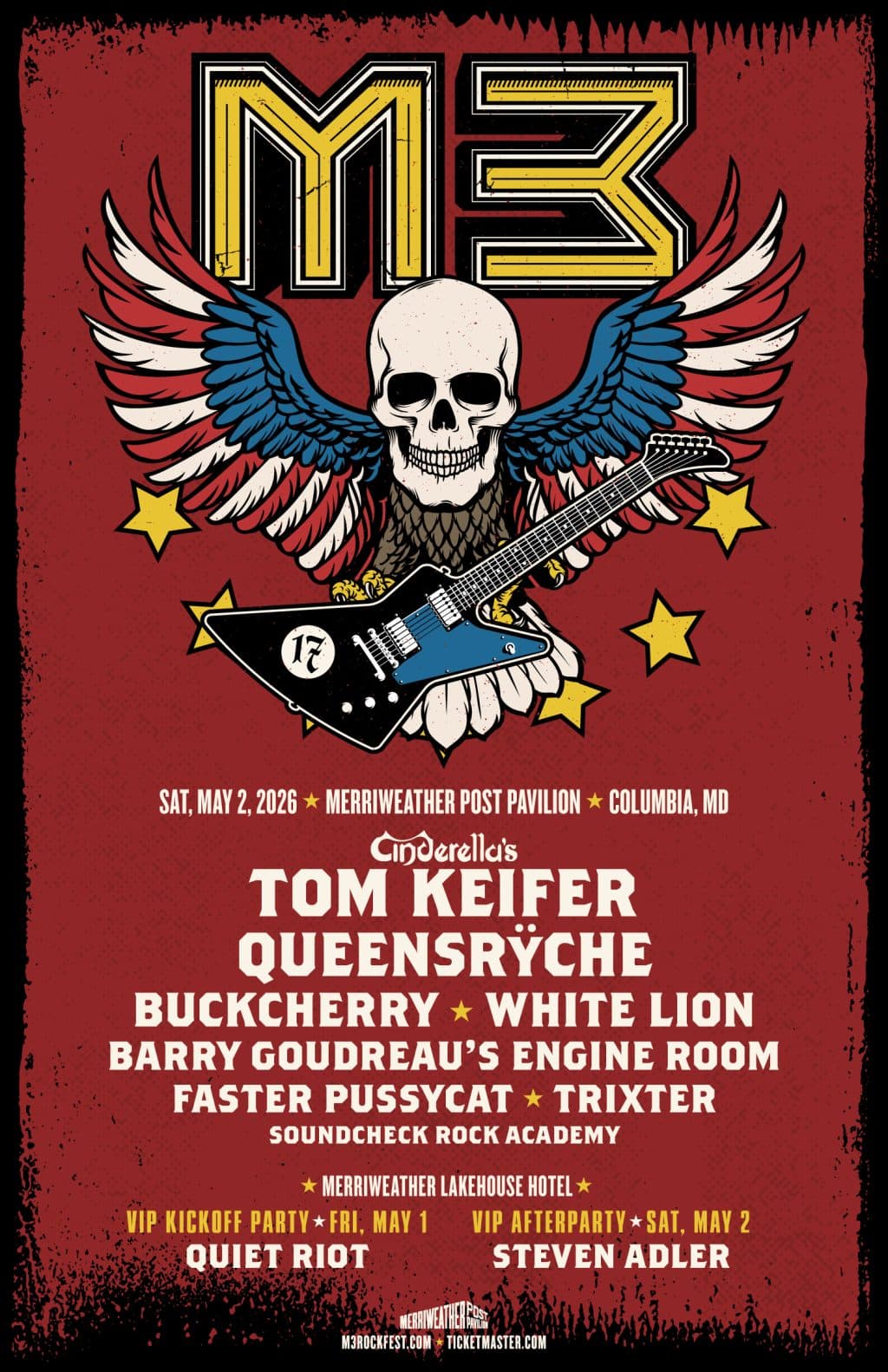 M3 Rock Festival 2026 official poster