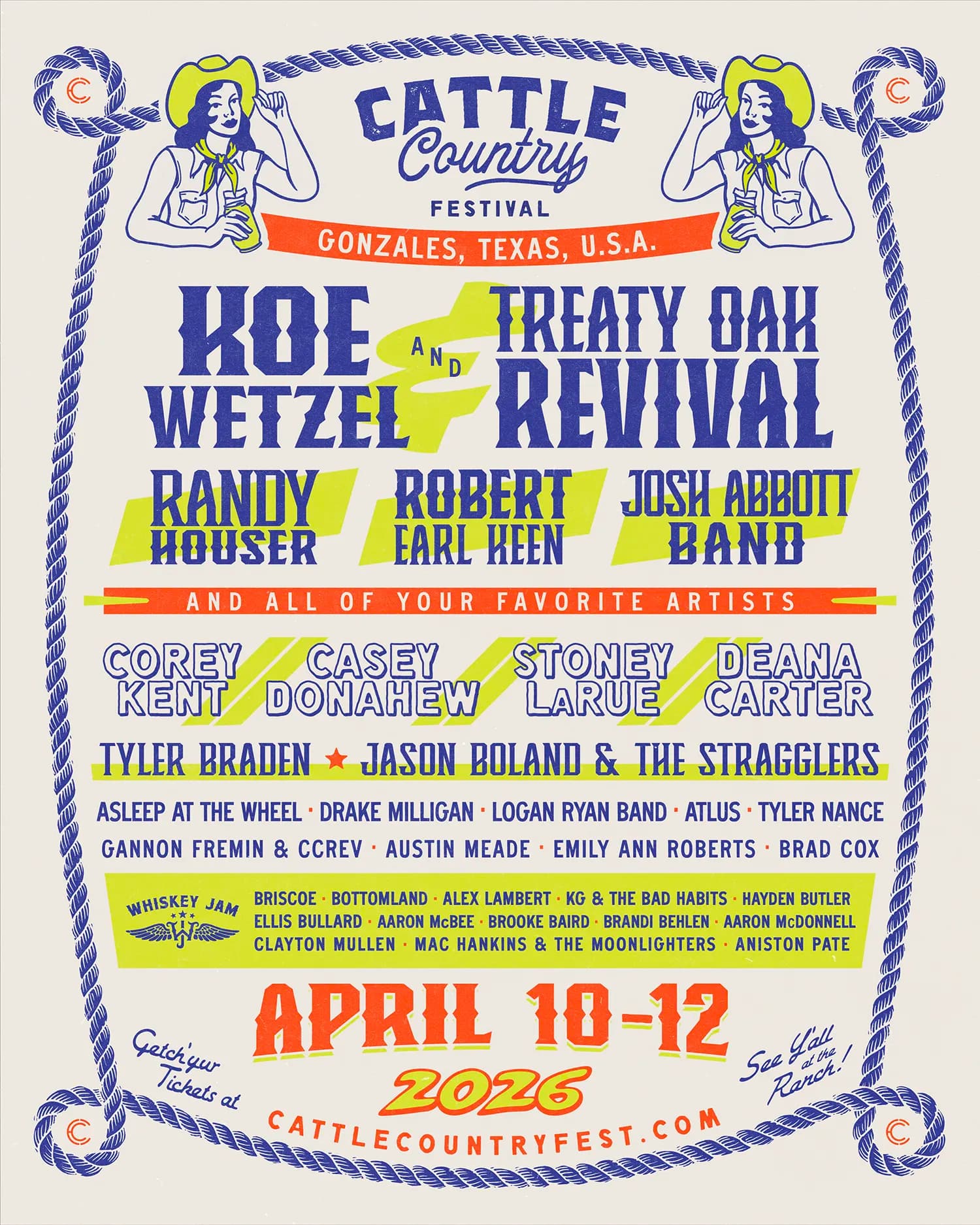 Cattle Country Festival 2026 official poster