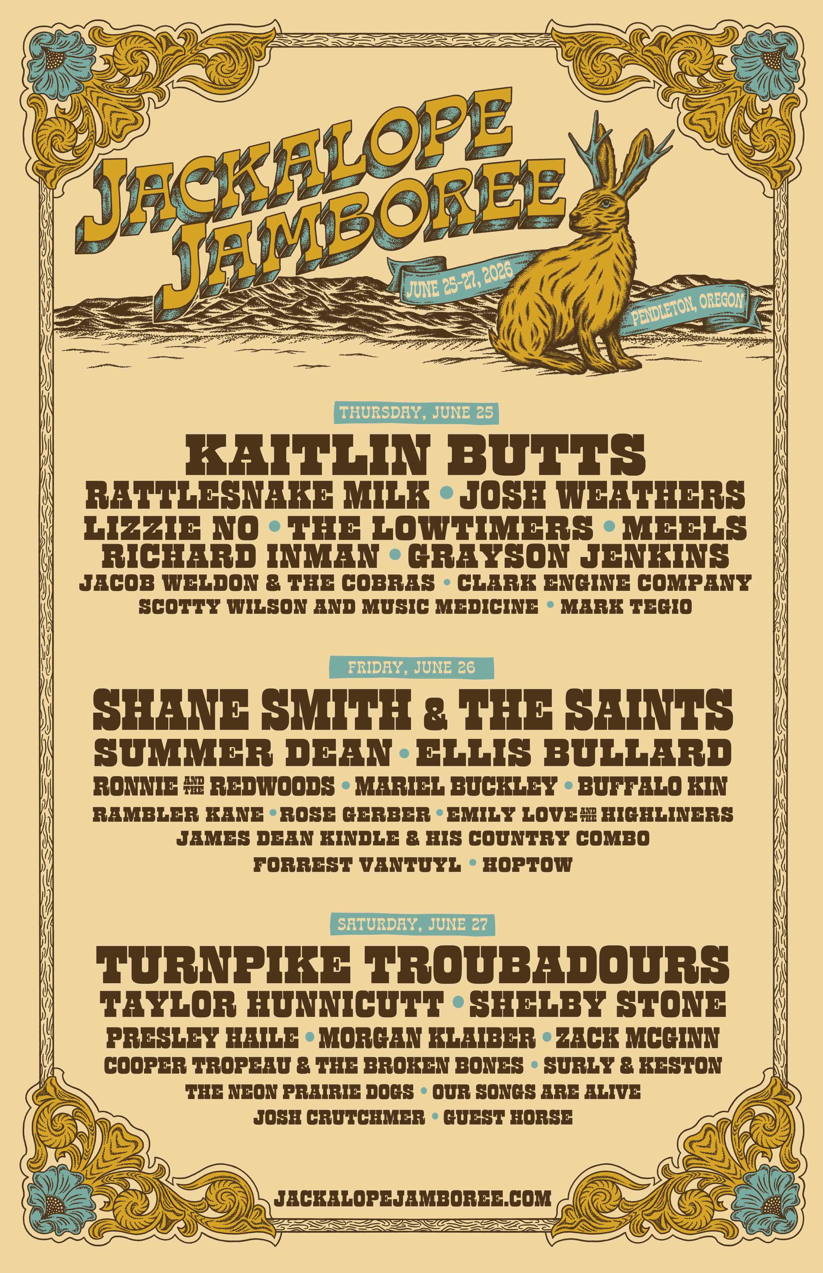Jackalope Jamboree 2026 official poster