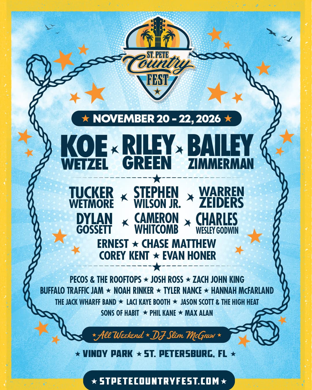 St. Pete Country Fest 2026 official poster