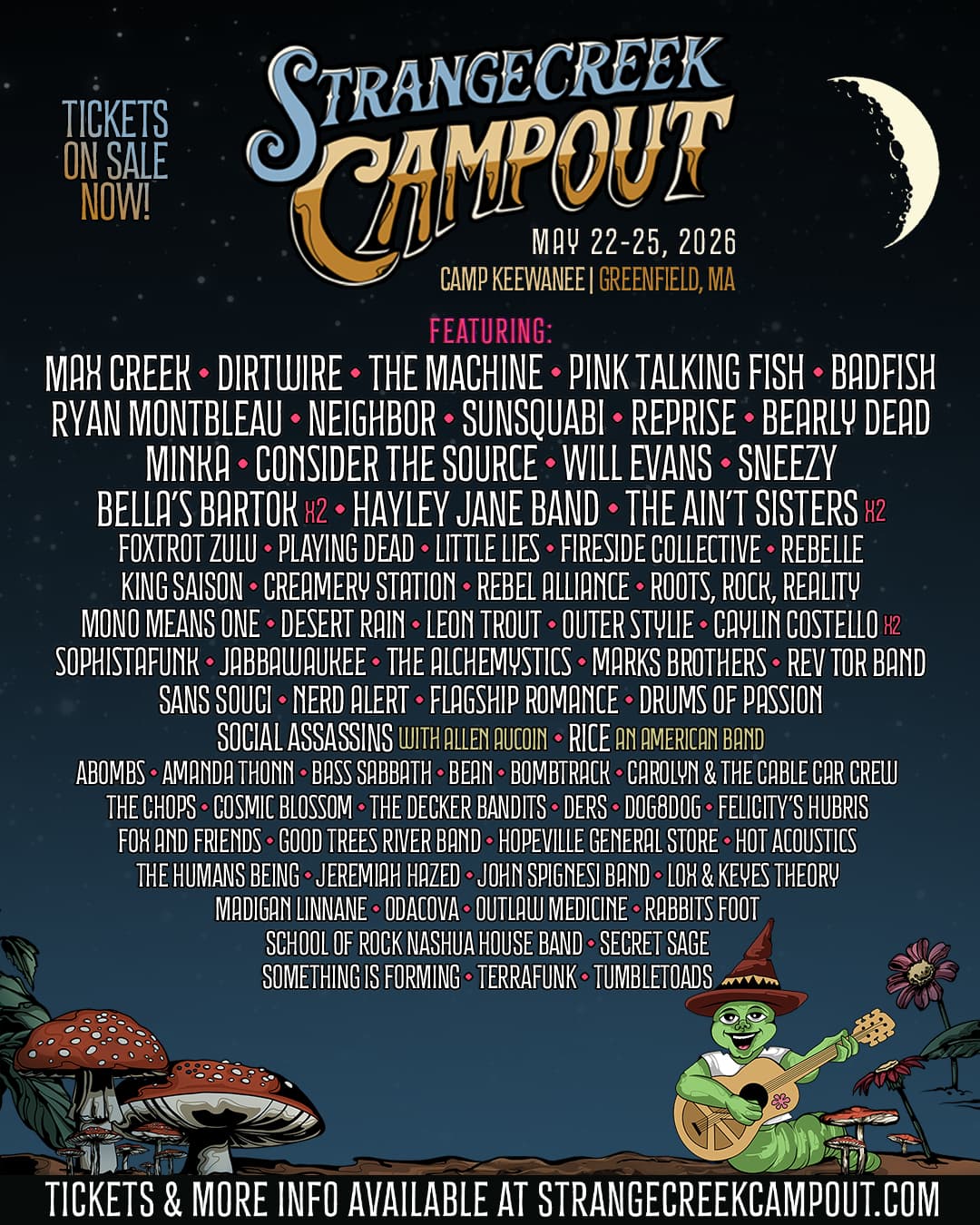 StrangeCreek Campout 2026 official poster