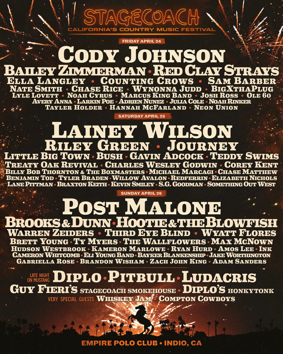 Stagecoach Festival 2026 official poster