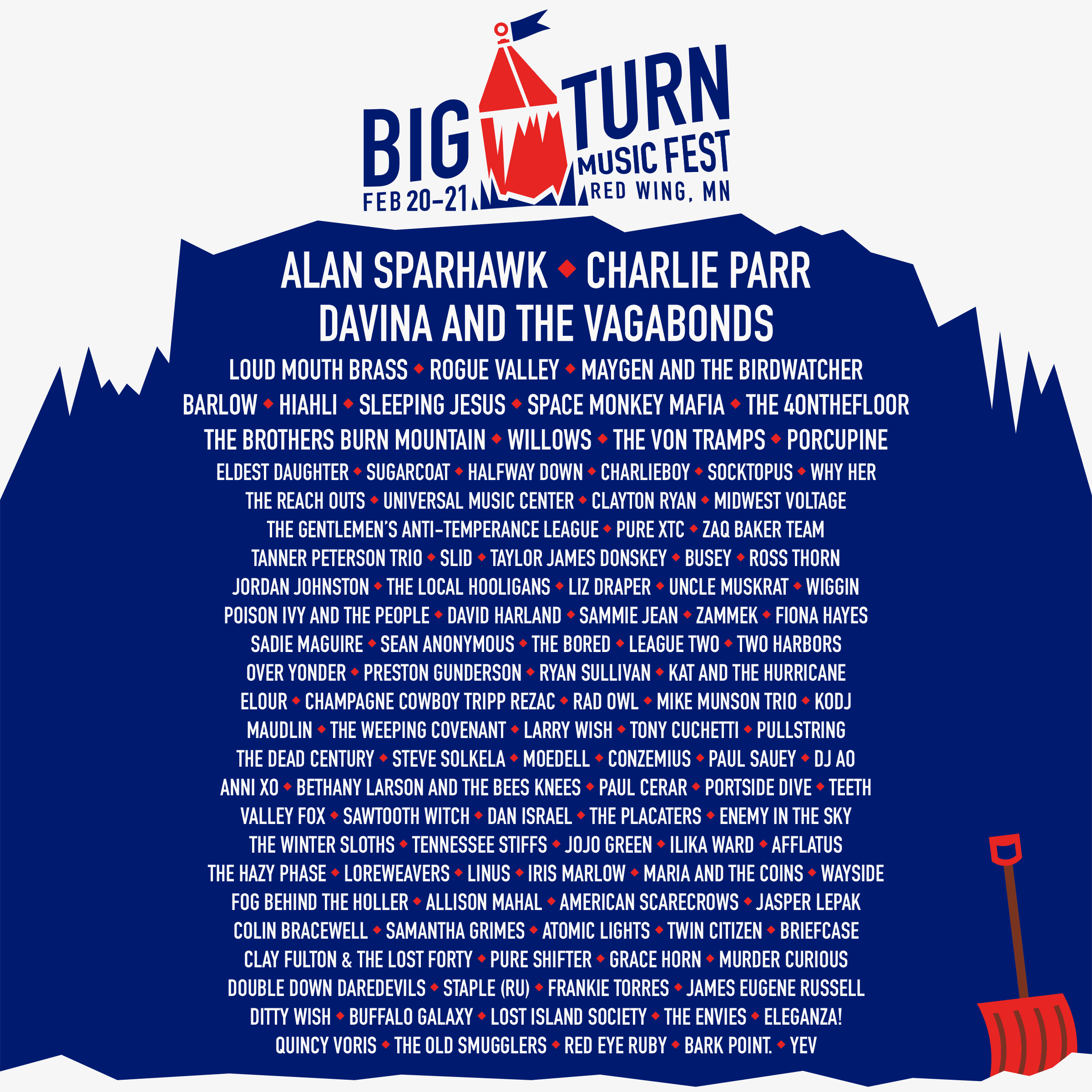 Big Turn Music Festival 2026 official poster