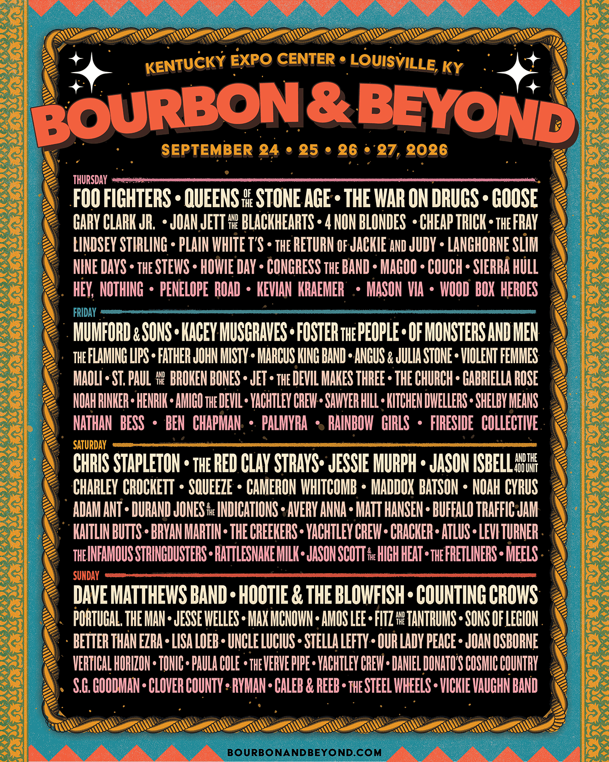 Bourbon & Beyond 2026 official poster