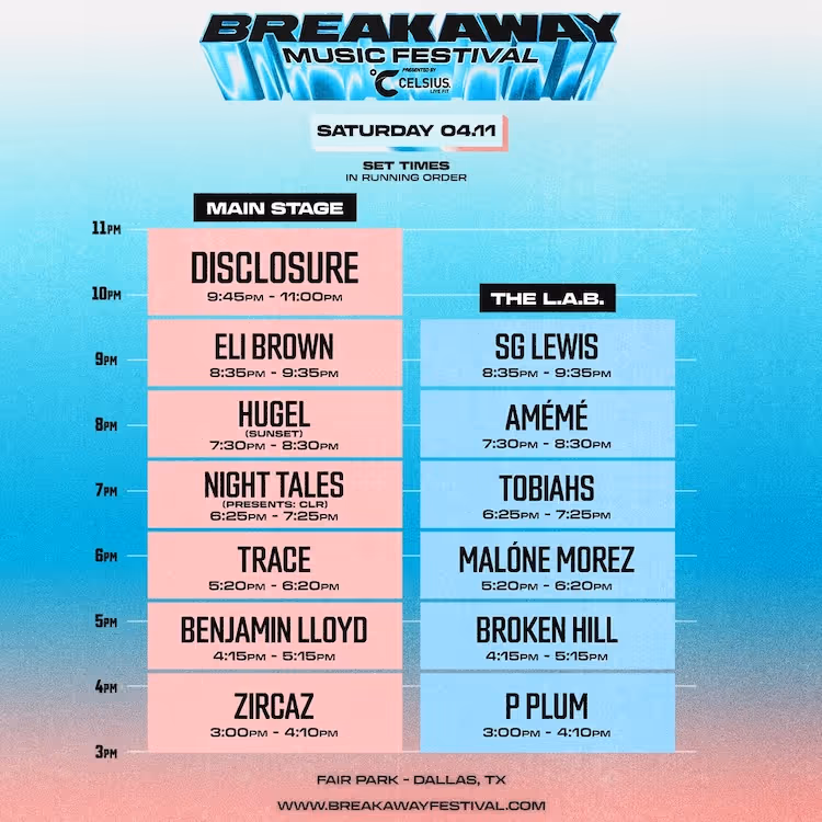 Breakaway Dallas 2026 official poster