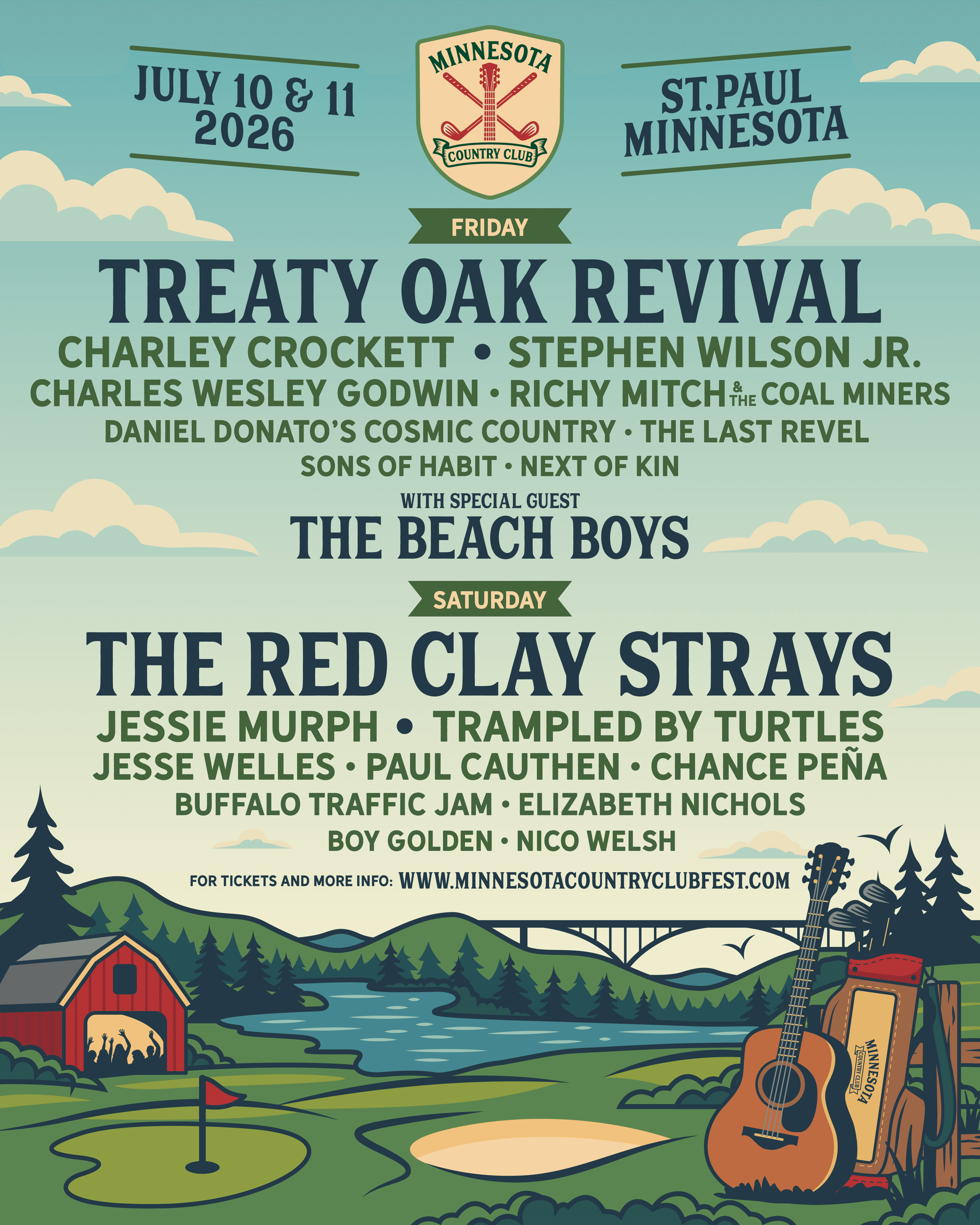 Minnesota Country Club Festival 2026 official poster