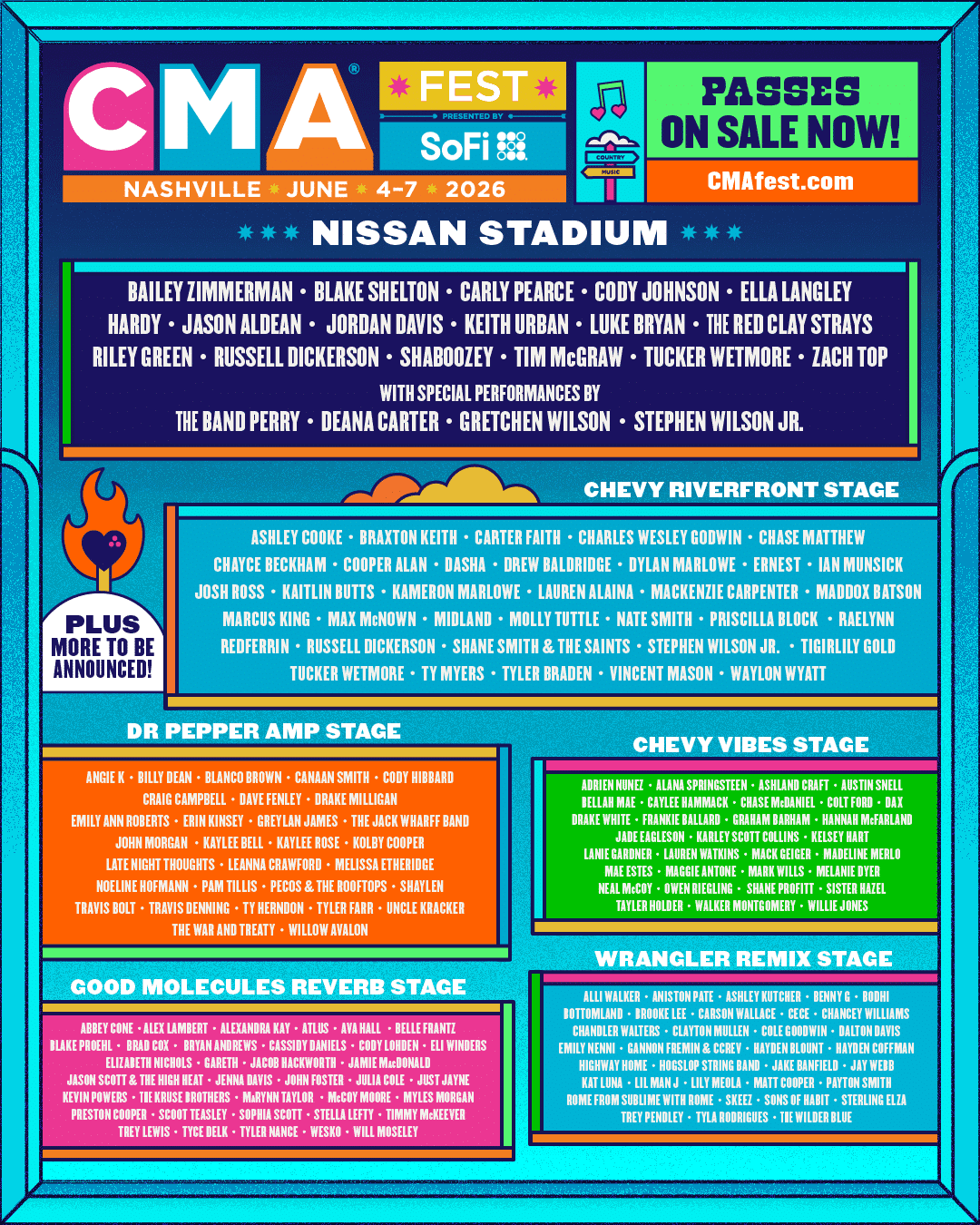 CMA Fest 2026 official poster