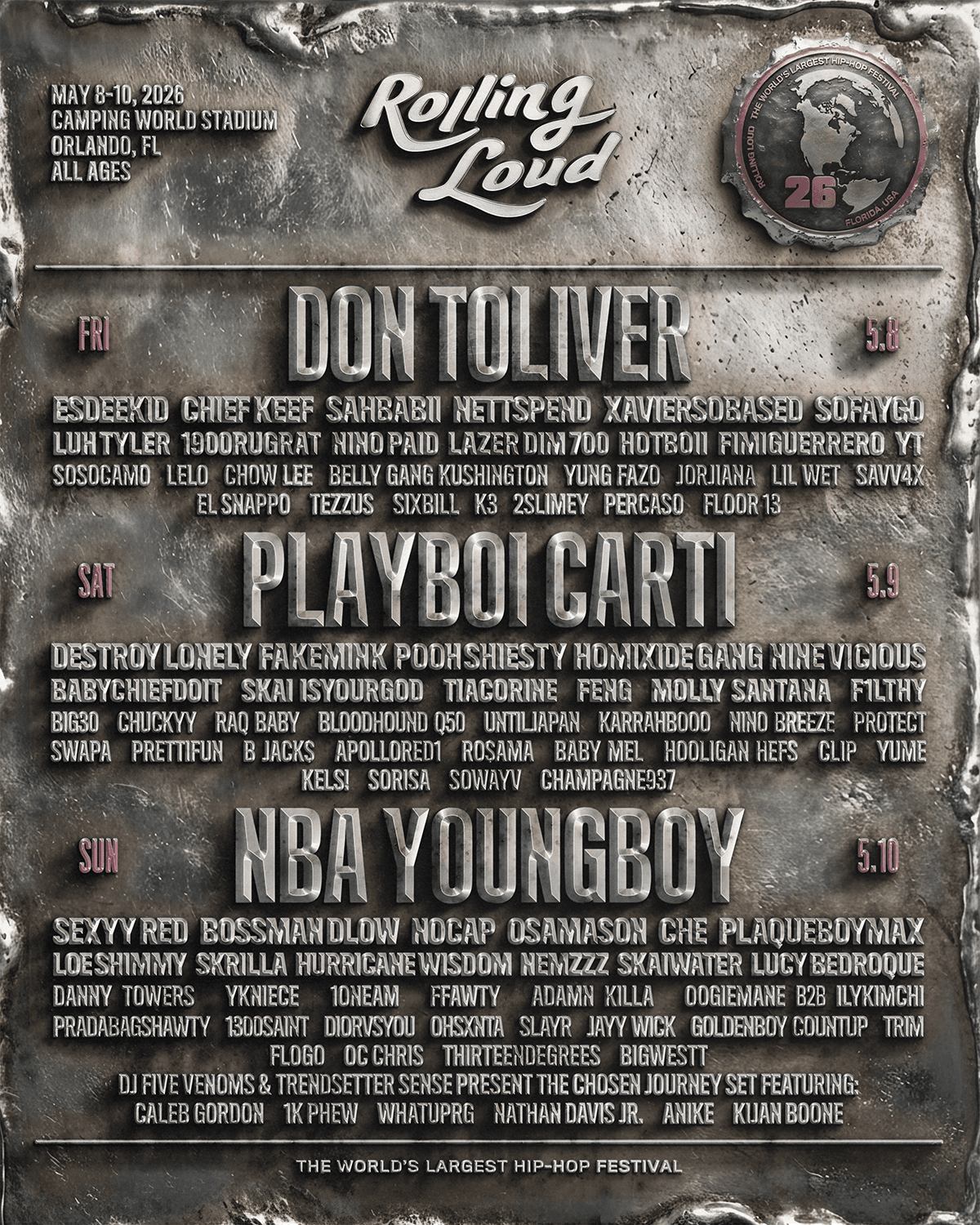 Rolling Loud 2026 official poster