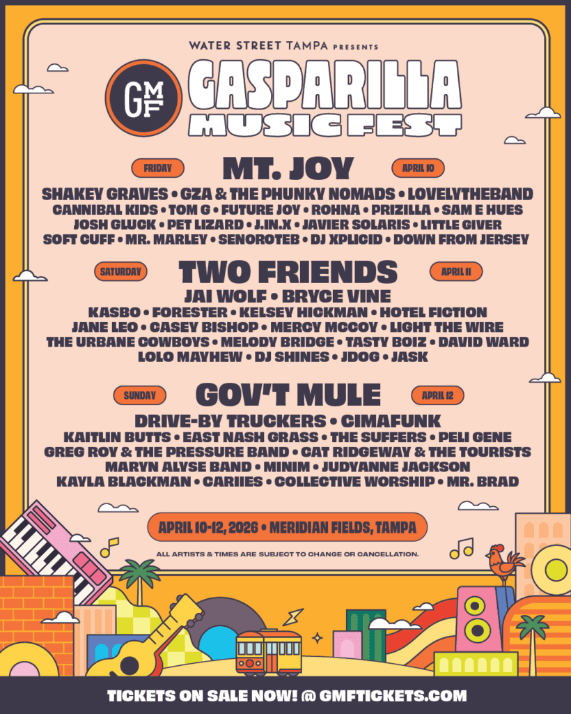 Gasparilla Music Festival 2026 official poster