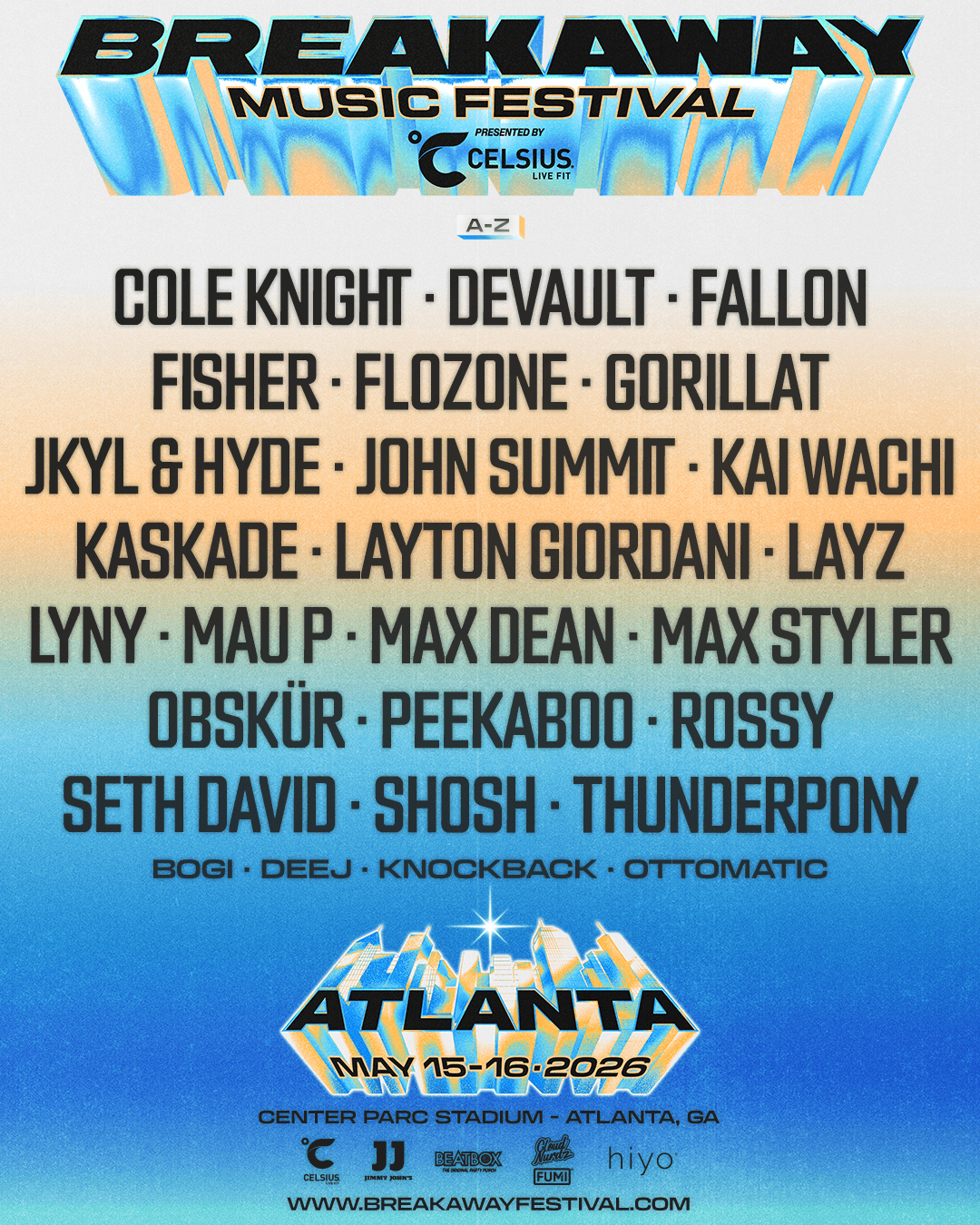 Breakaway Atlanta 2026 official poster