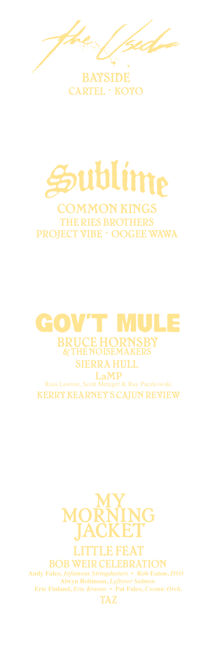 Great South Bay Music Festival 2026 official poster