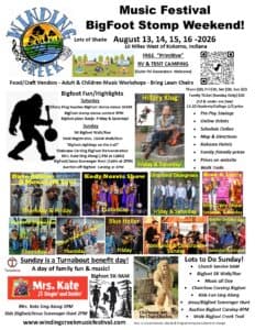 Winding Creek Music Festival 2026 official poster