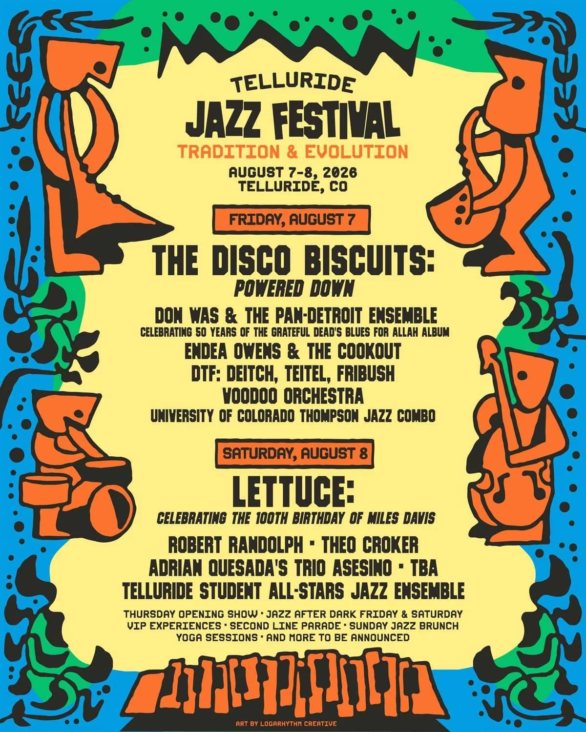 Telluride Jazz Festival 2026 official poster