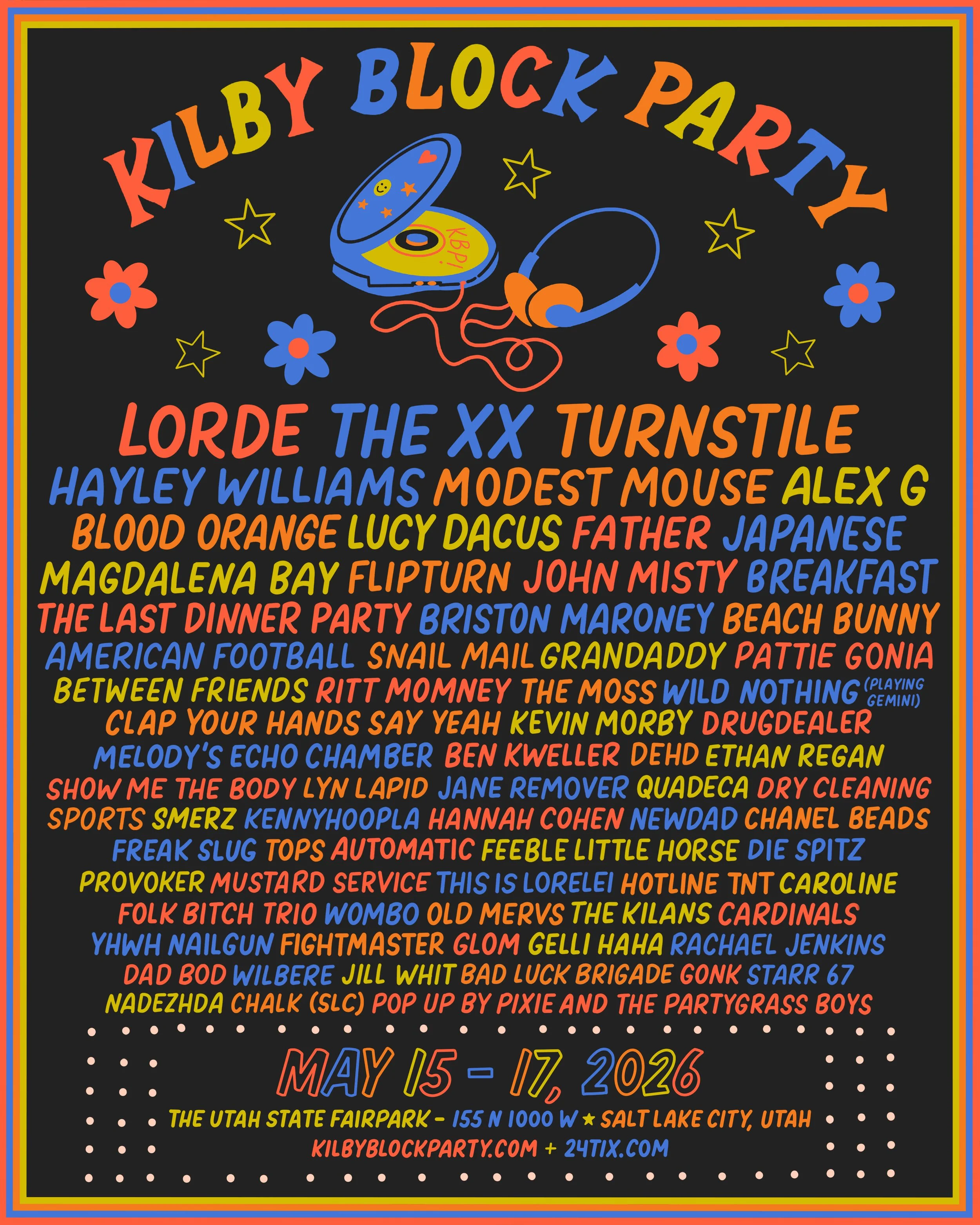 Kilby Block Party 2026 official poster