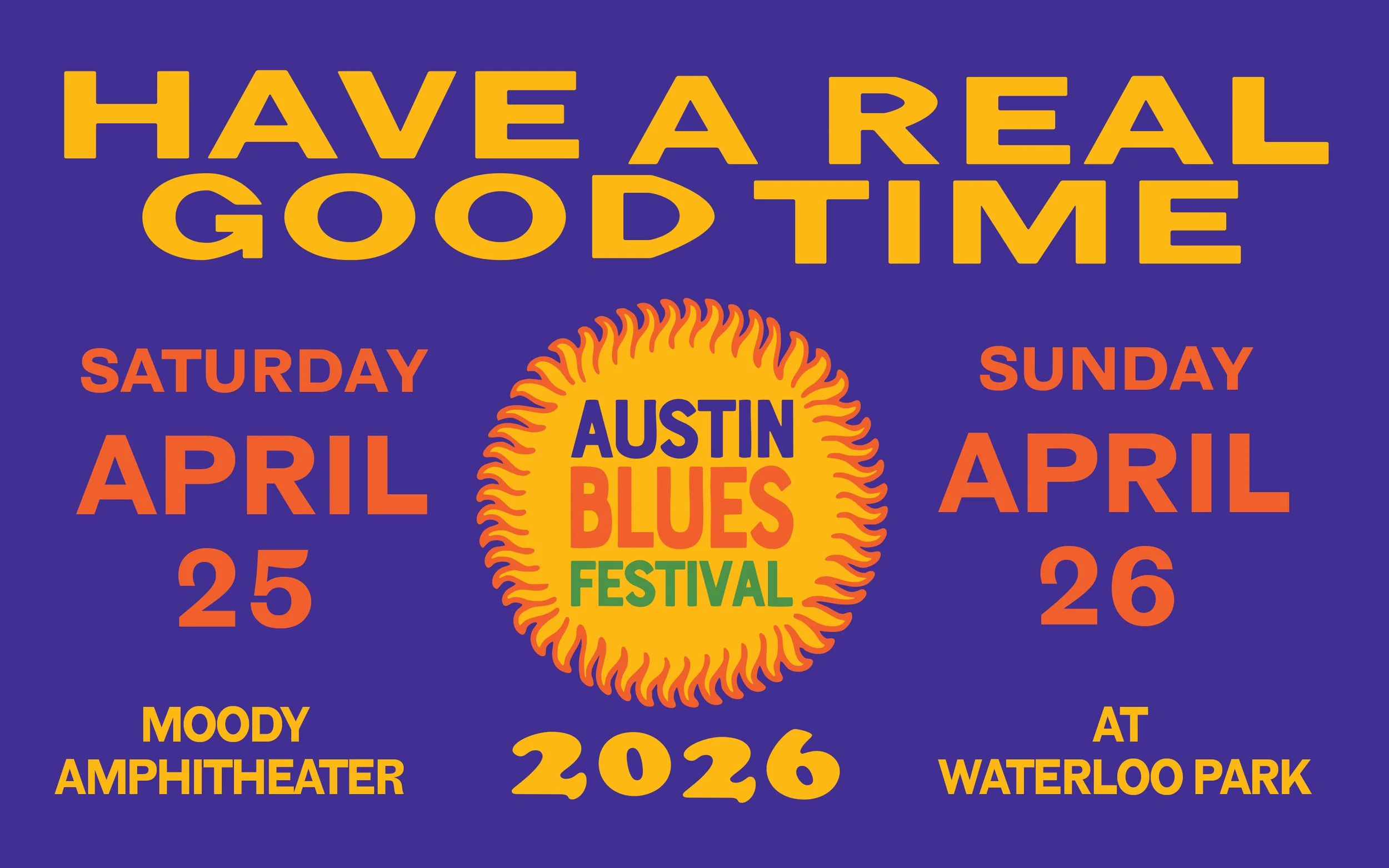 Austin Blues Festival 2026 official poster