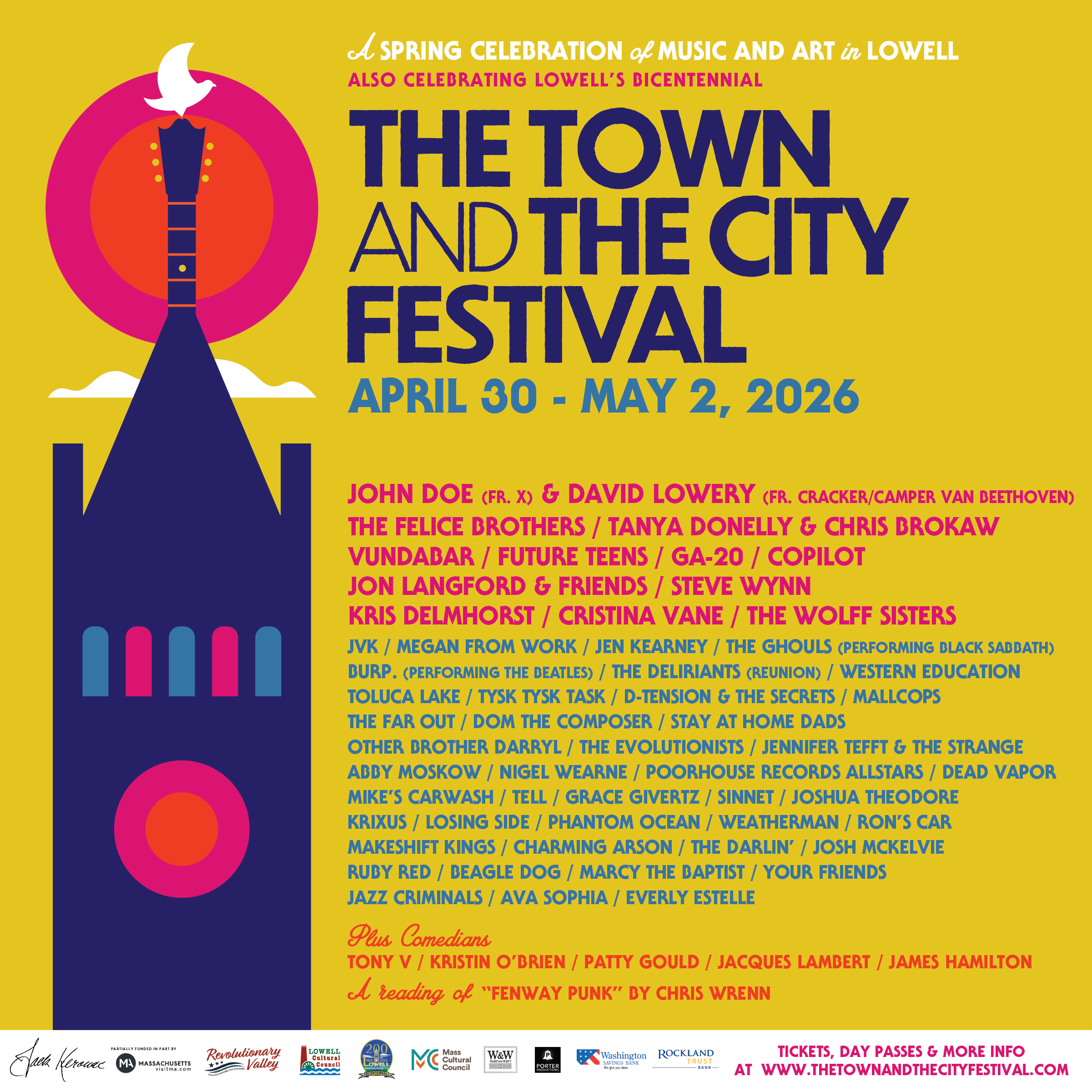 The Town and The City Festival 2026 official poster