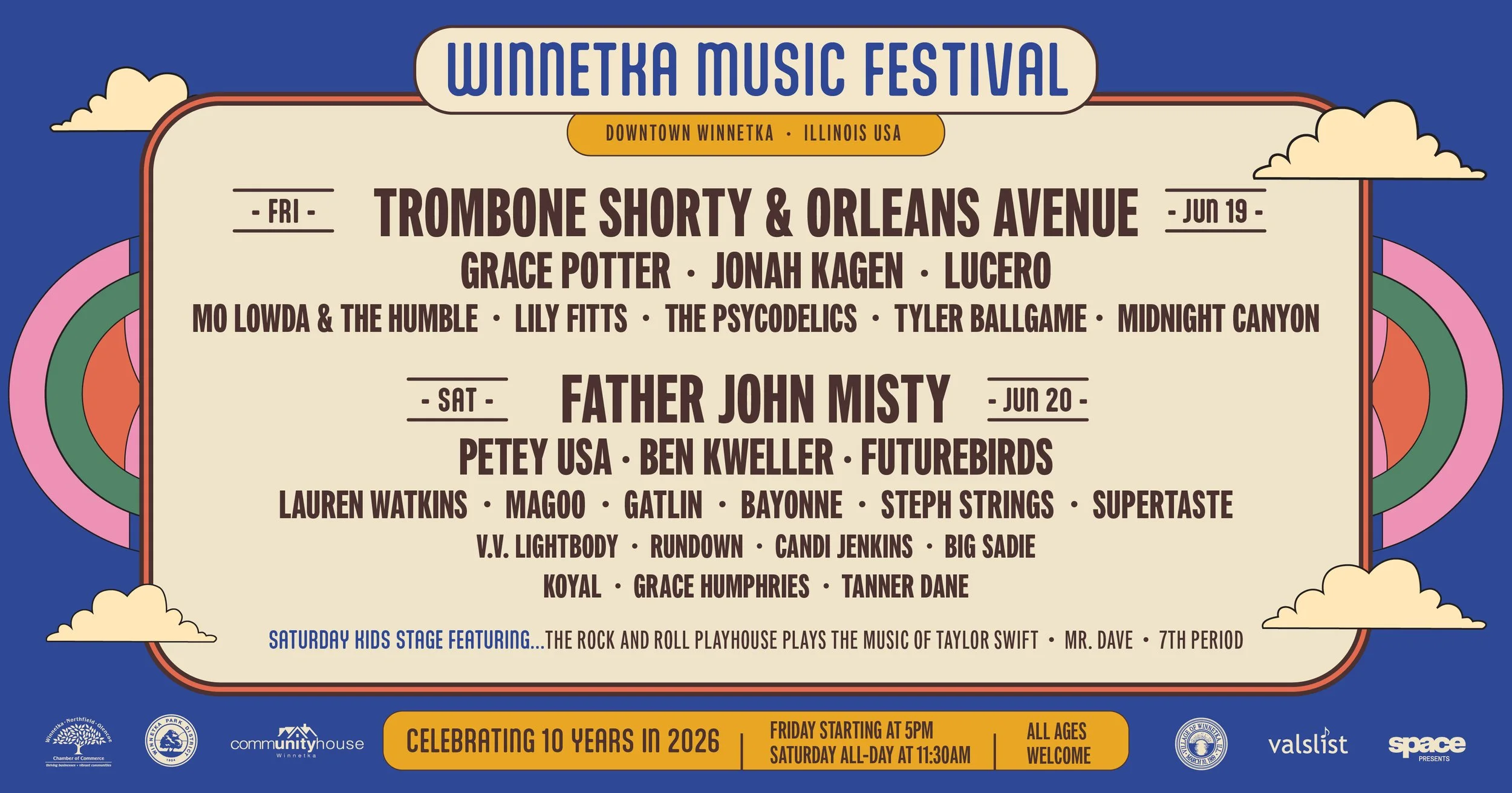 Winnetka Music Festival 2026 official poster