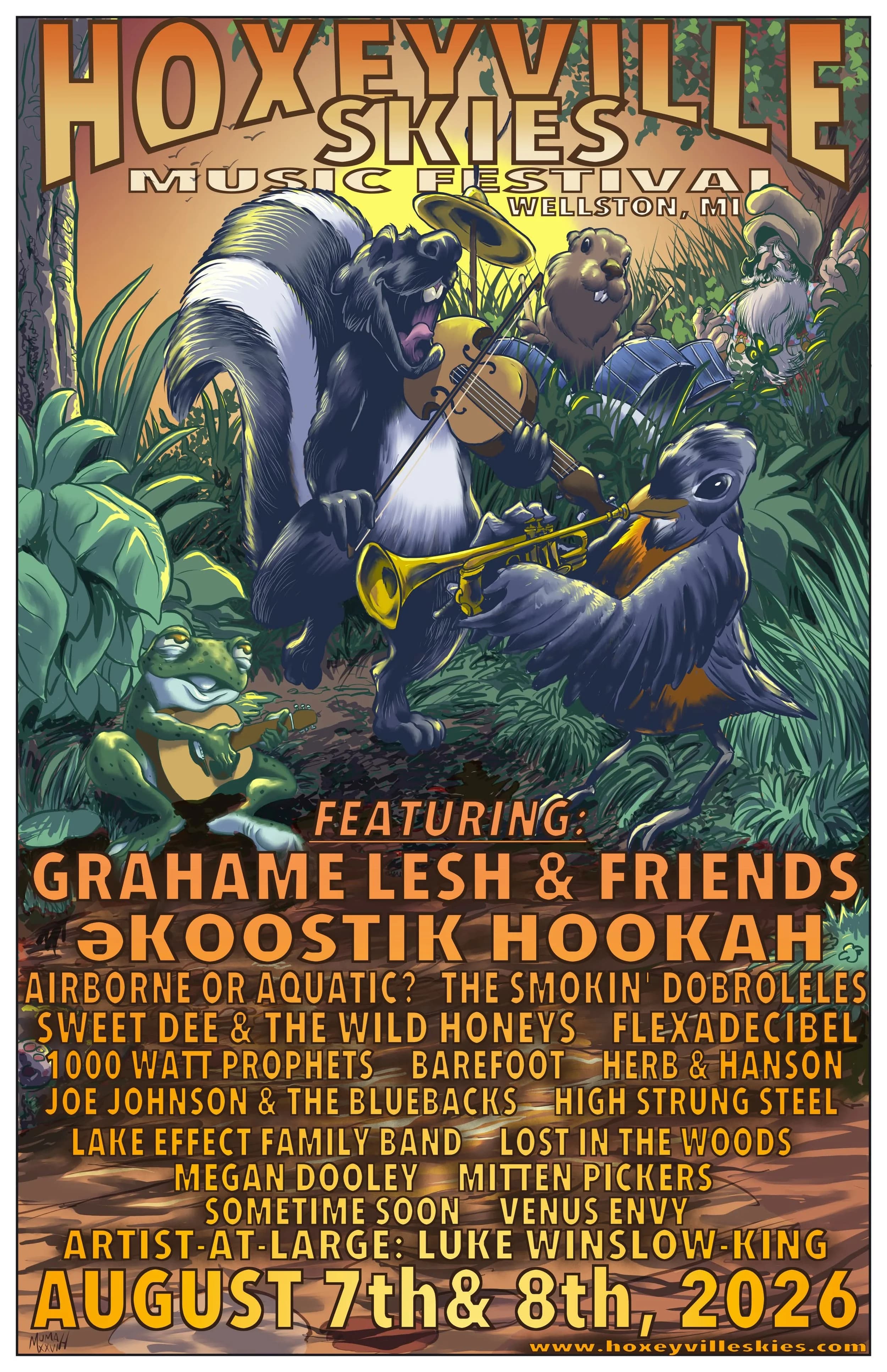 Hoxeyville Skies Music Festival 2026 official poster