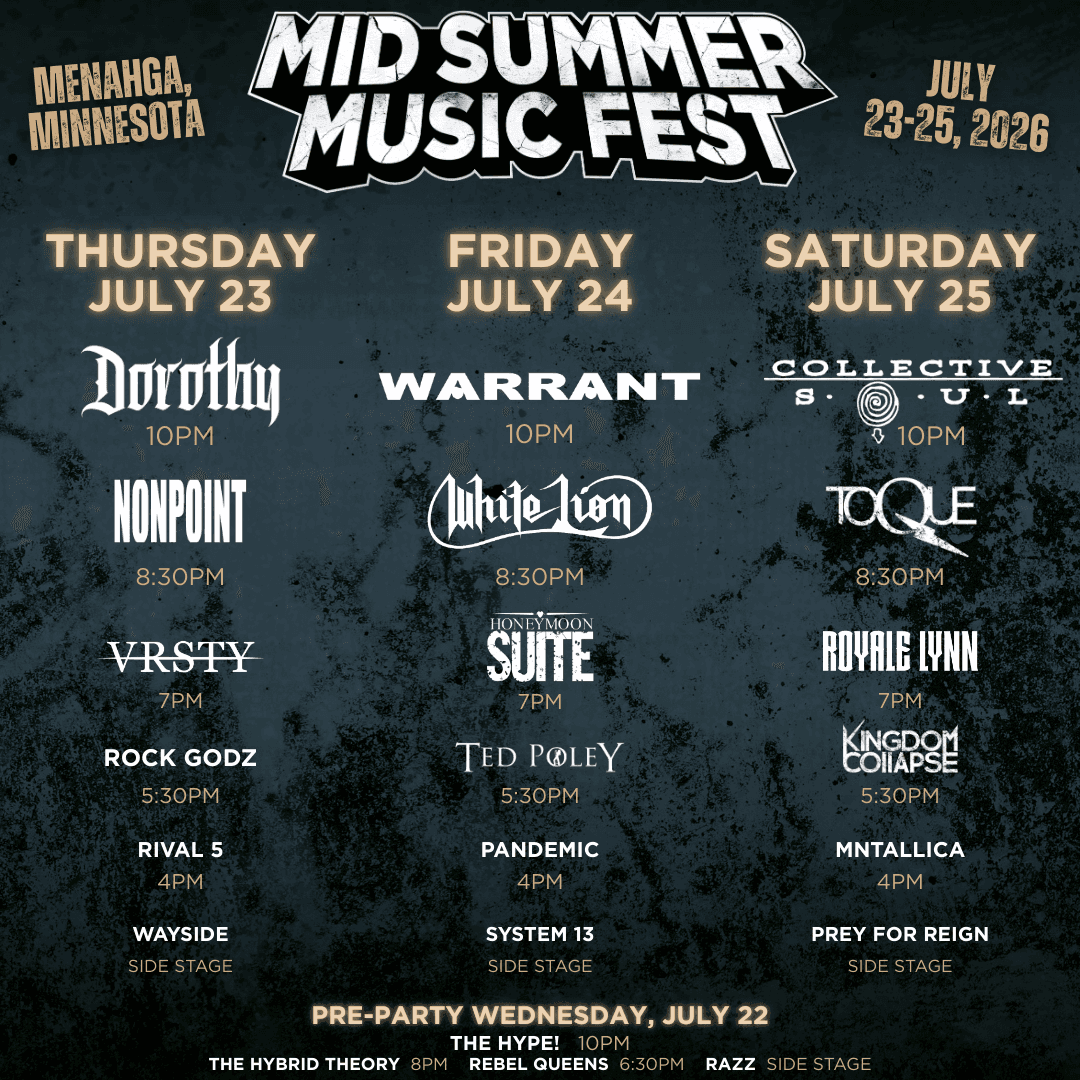 Mid Summer Music Fest 2026 official poster