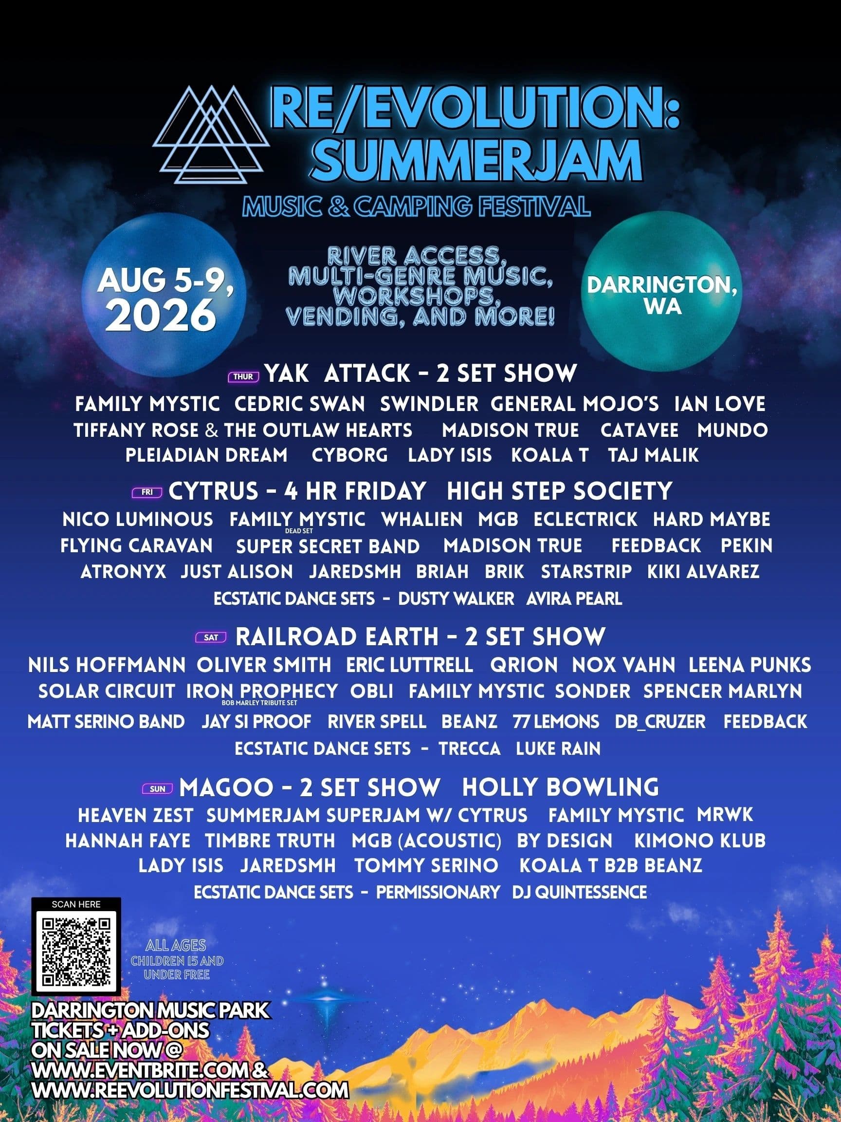 Re/Evolution: Summerjam 2026 official poster