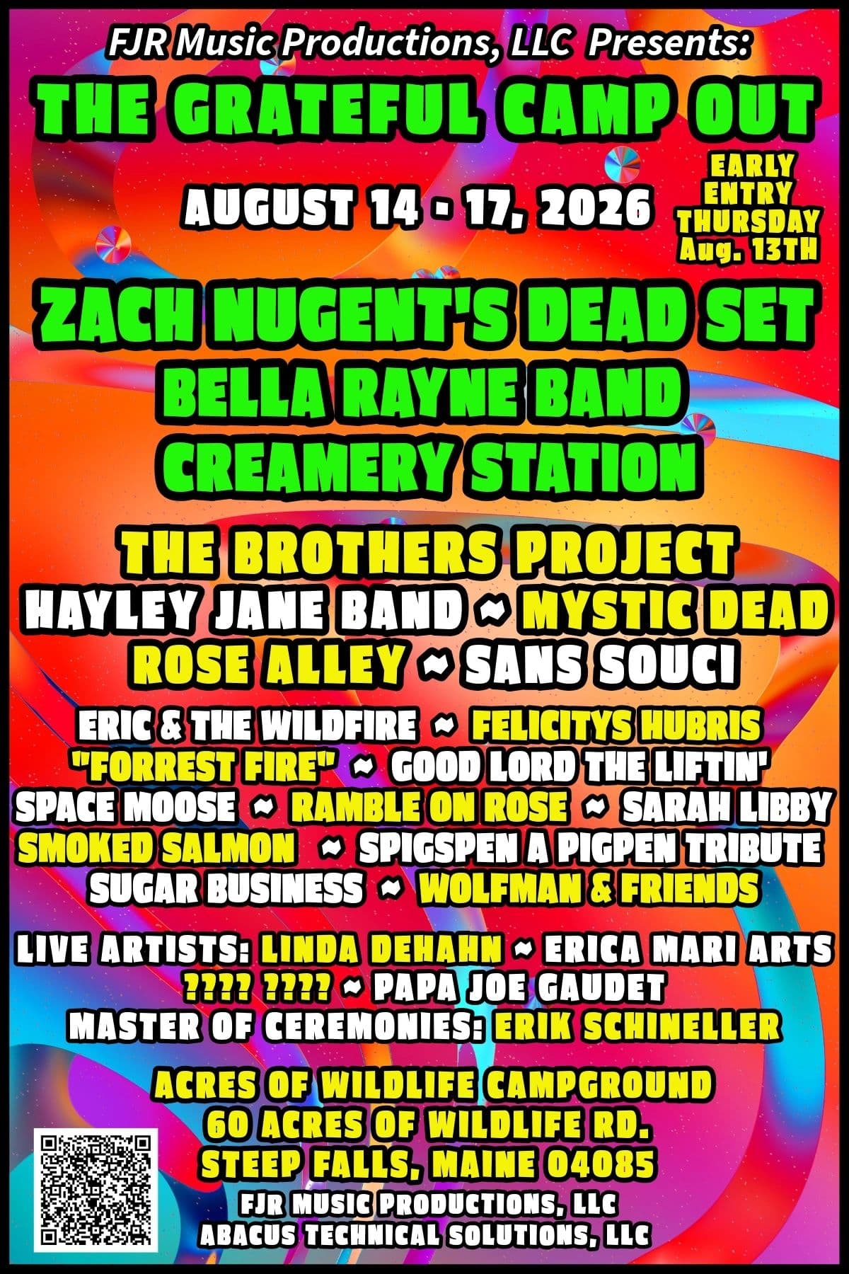 The Grateful Camp Out 2026 official poster