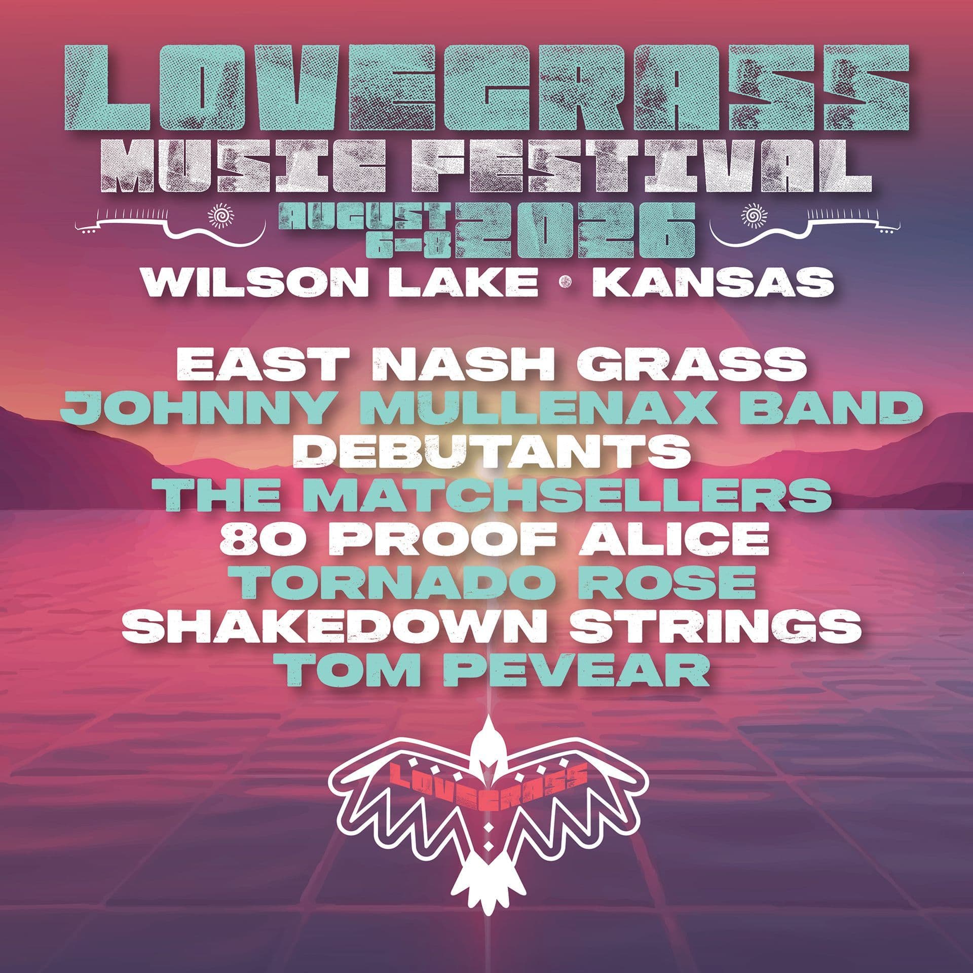 Lovegrass Music Festival 2026 official poster