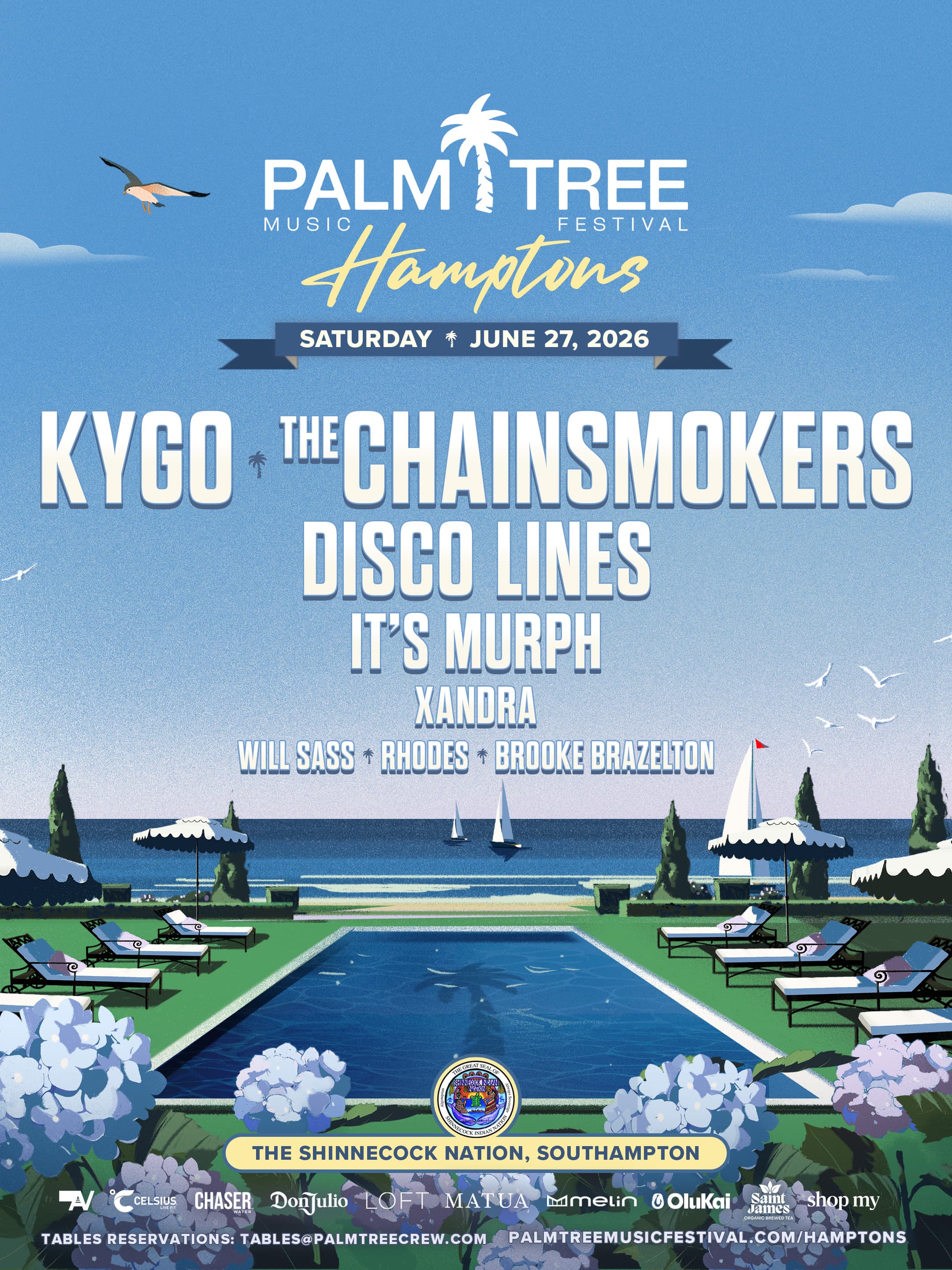Palm Tree Music Festival Hamptons 2026 official poster