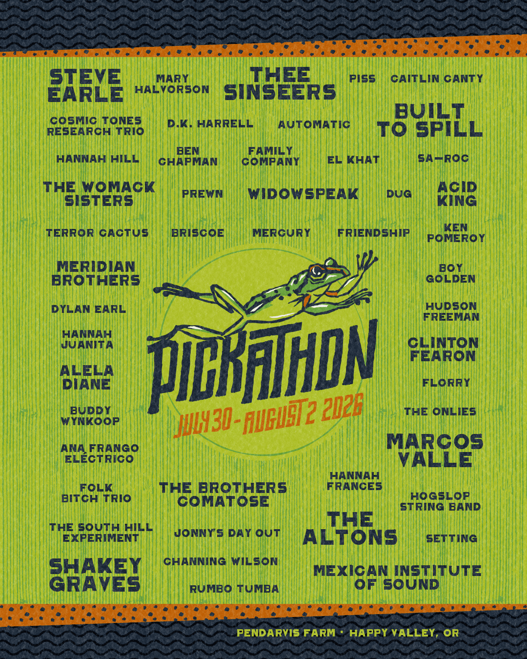 Pickathon 2026 official poster