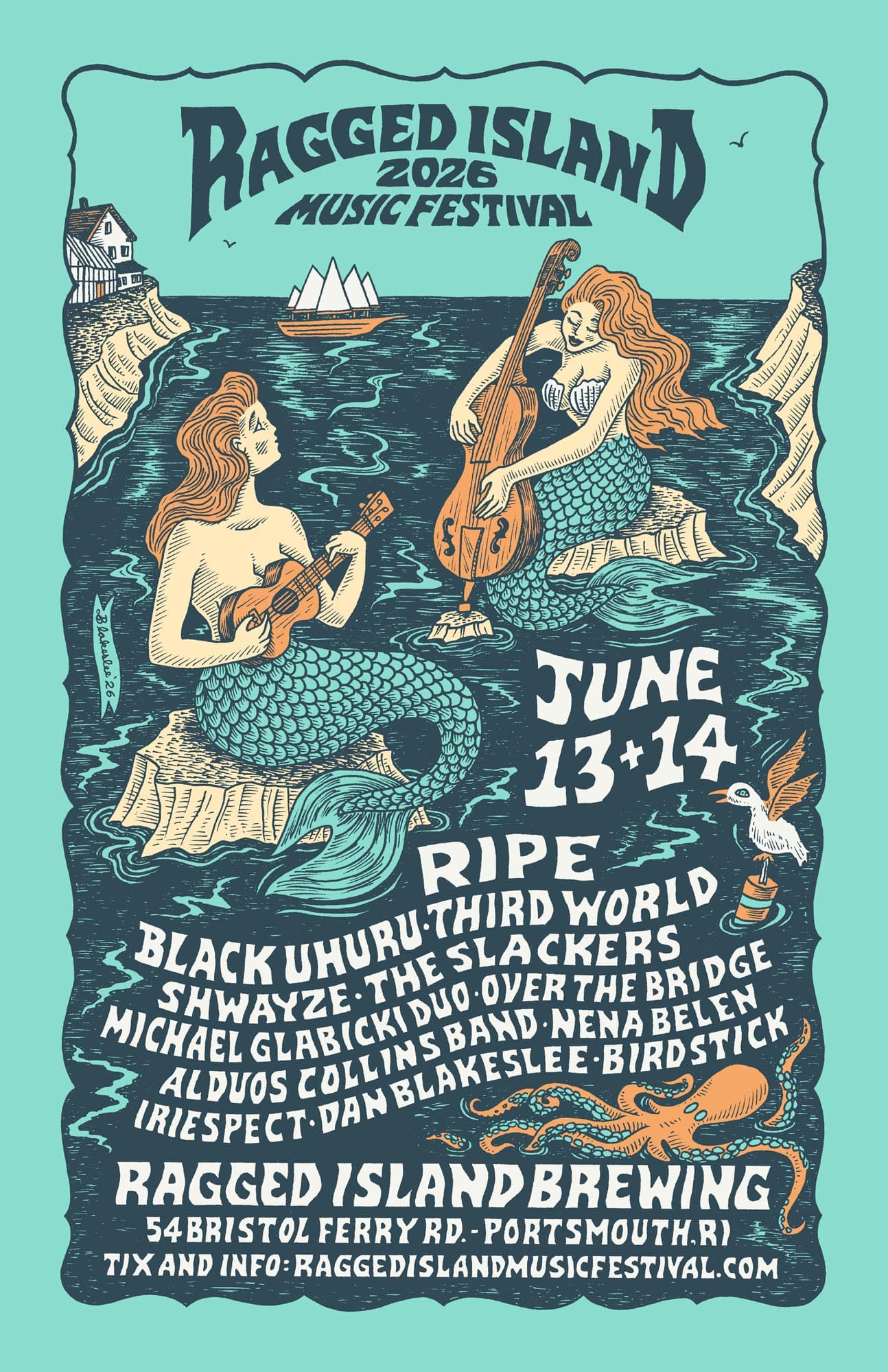 Ragged Island Music Festival 2026 official poster