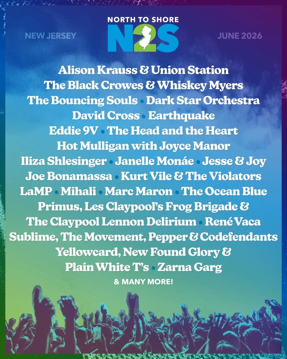 North to Shore Festival 2026 official poster