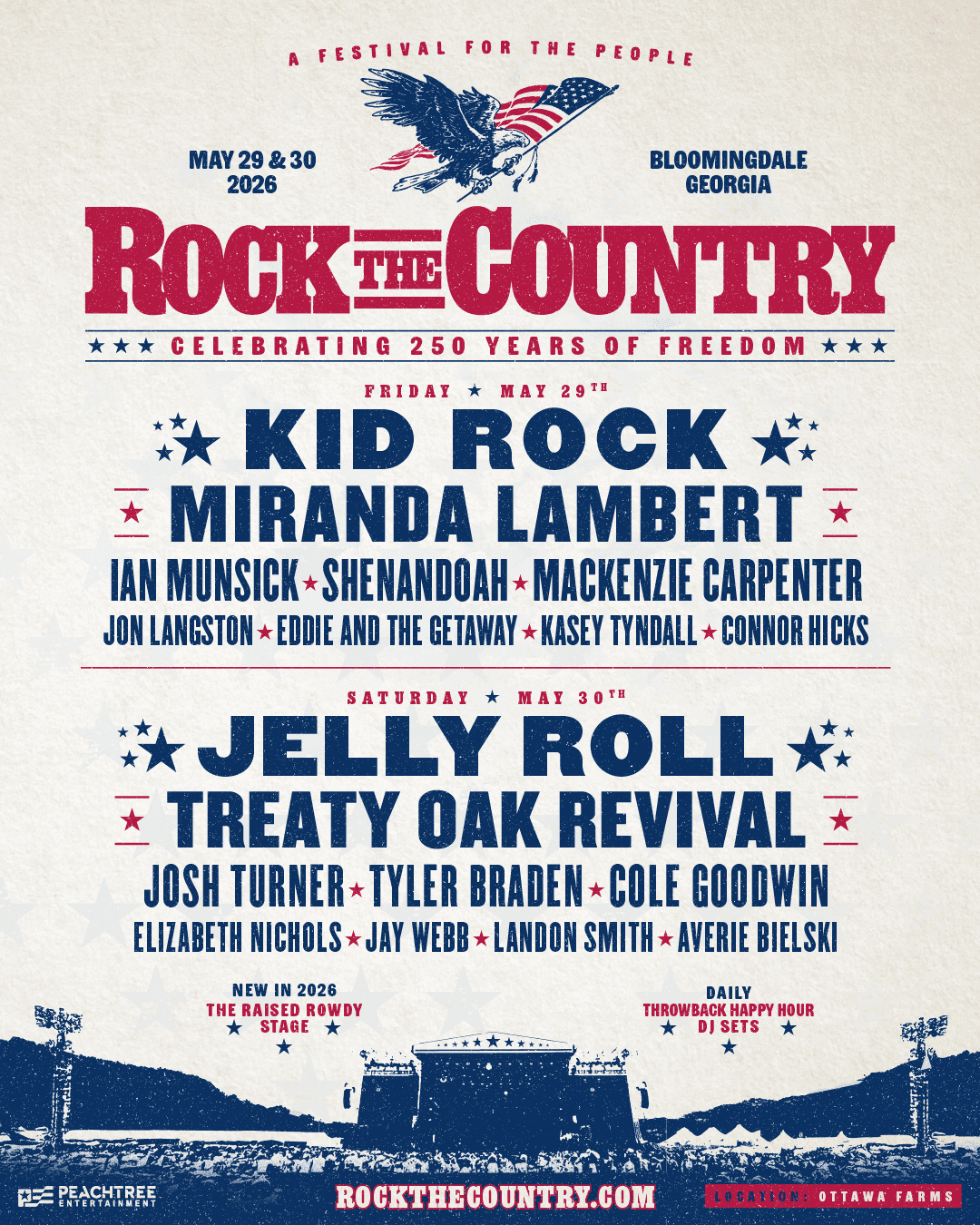 Rock The Country 2026 official poster