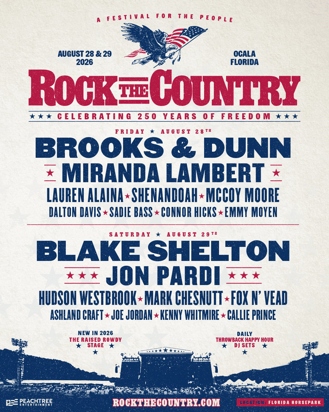 Rock The Country 2026 official poster