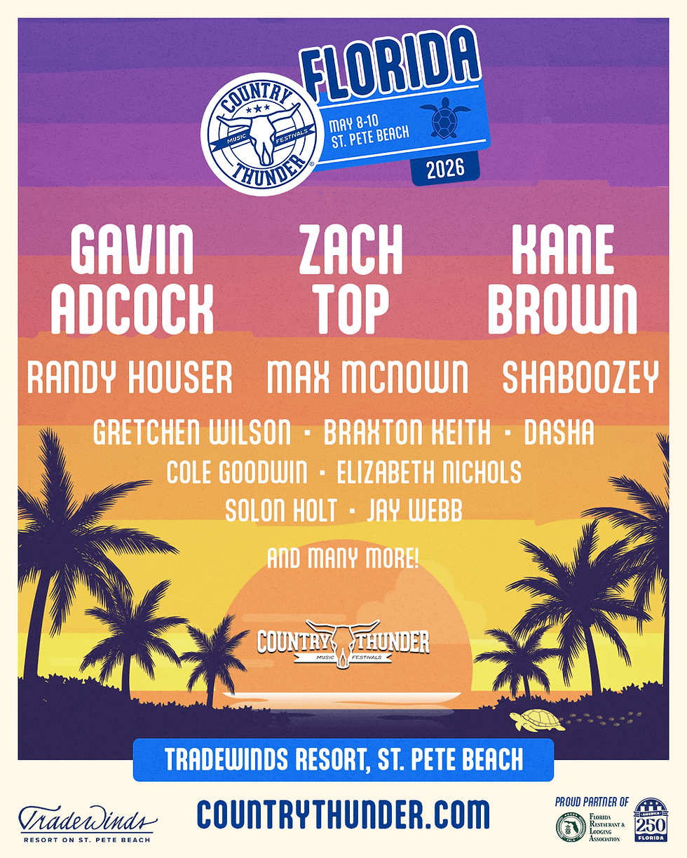 Country Thunder Florida 2026 official poster