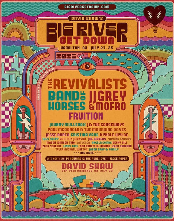 David Shaws Big River Get Down 2026 official poster