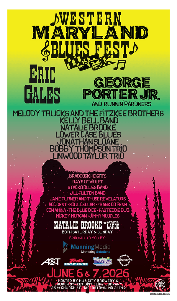 Western Maryland Blues Fest 2026 official poster