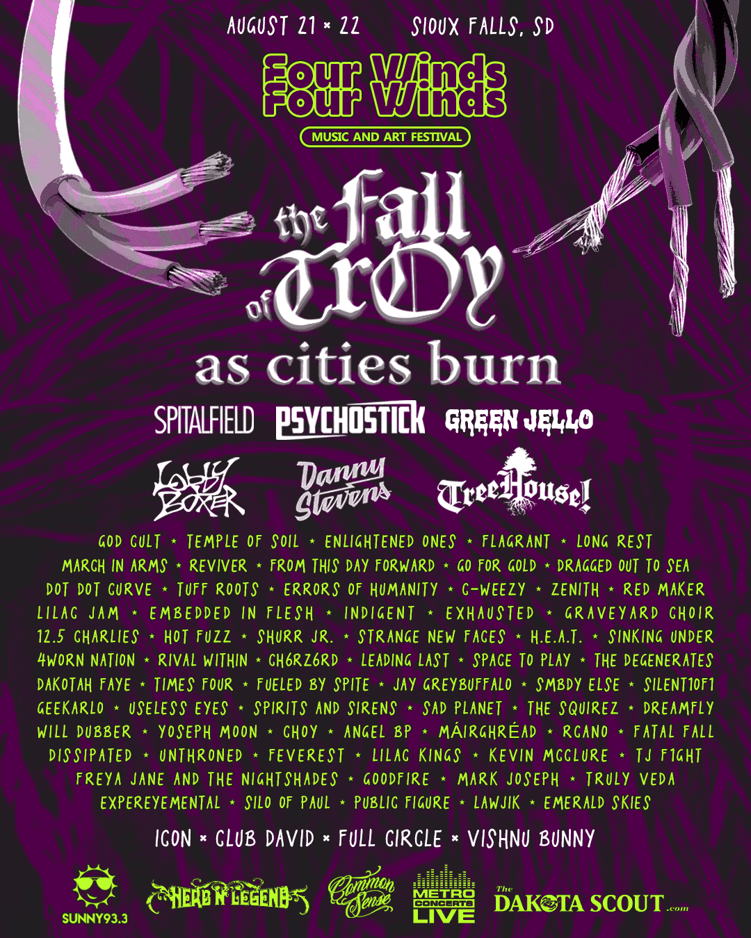Four Winds Music and Art Fest 2026 official poster