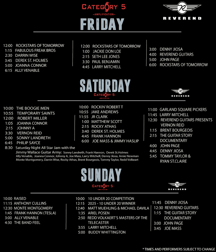 Dallas International Guitar & Music Festival 2026 official poster