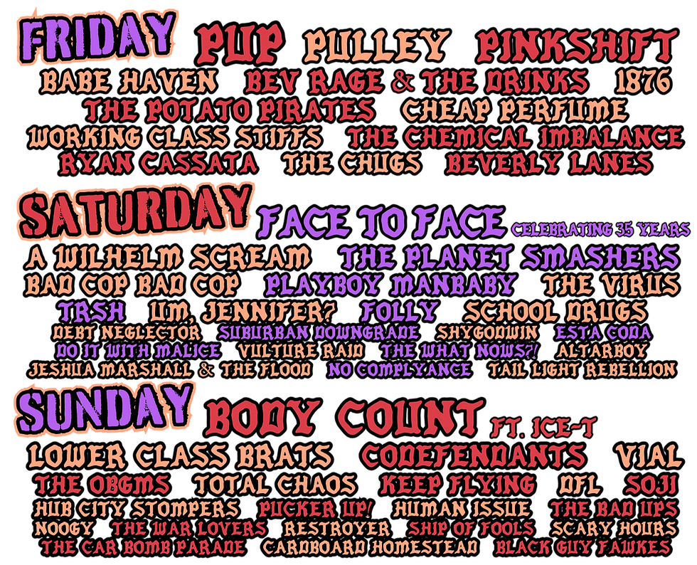 Camp Punksylvania 2026 official poster
