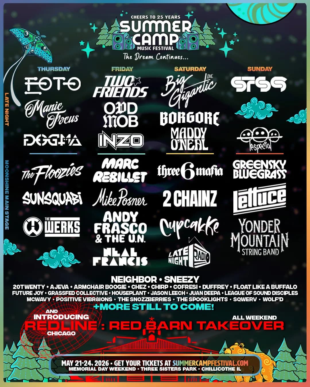 Summer Camp Music Festival 2026 official poster