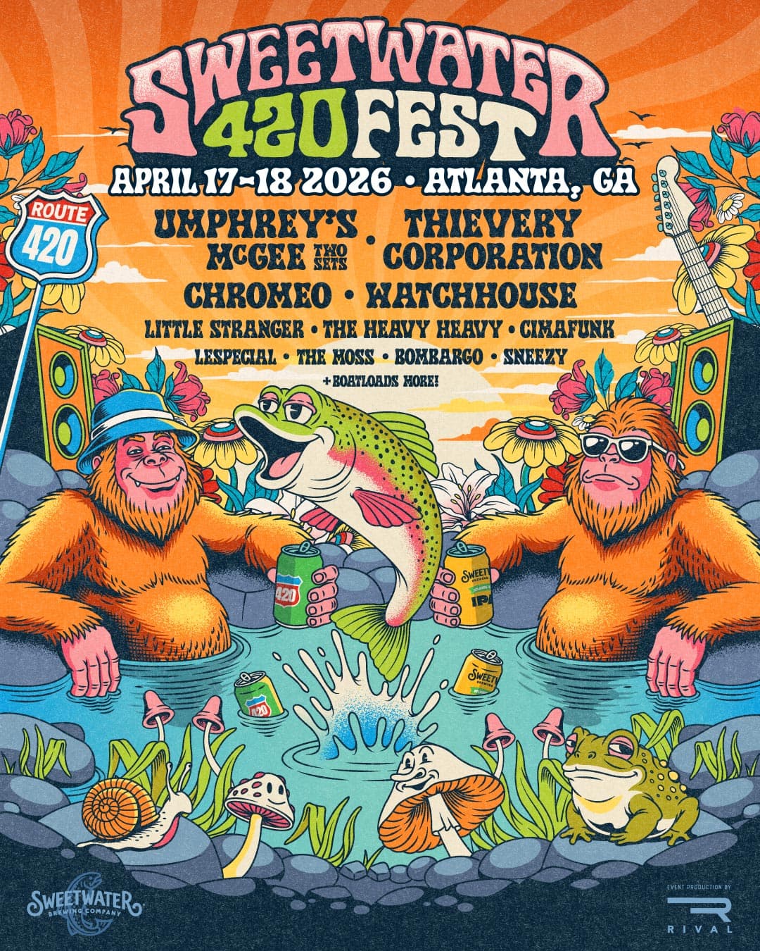 SweetWater 420 Fest 2026 official poster
