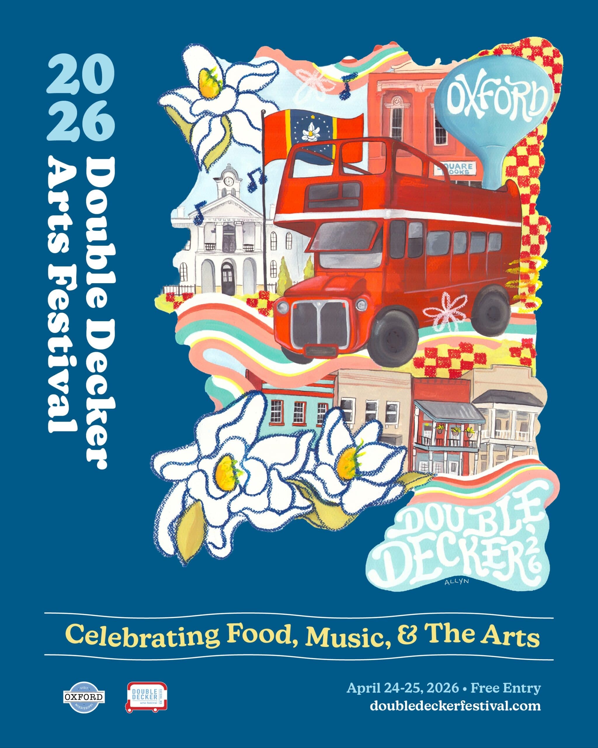 Double Decker Arts Festival 2026 official poster