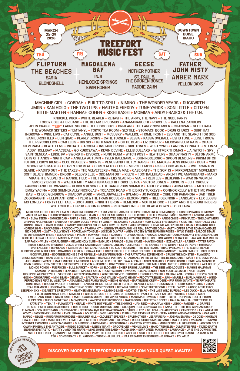 Treefort Music Fest 2026 official poster