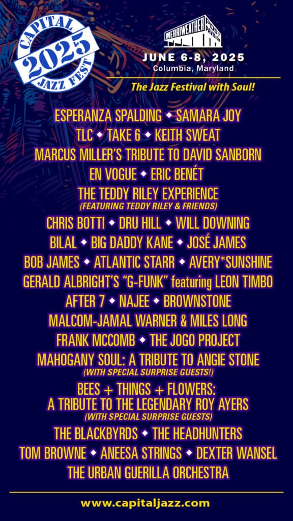 Capital Jazz Fest 2026 official poster