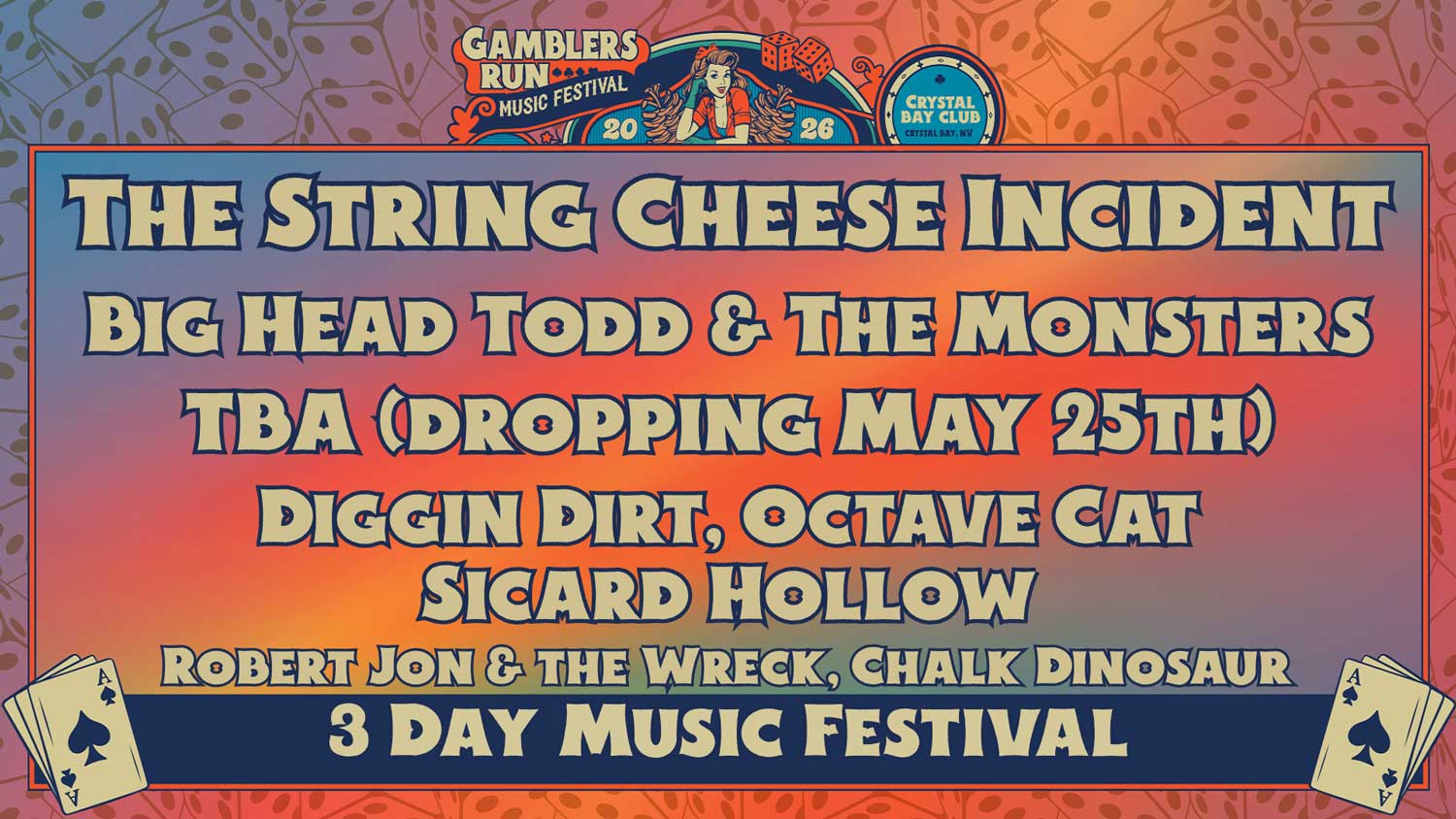Gamblers Run Music Festival 2026 official poster