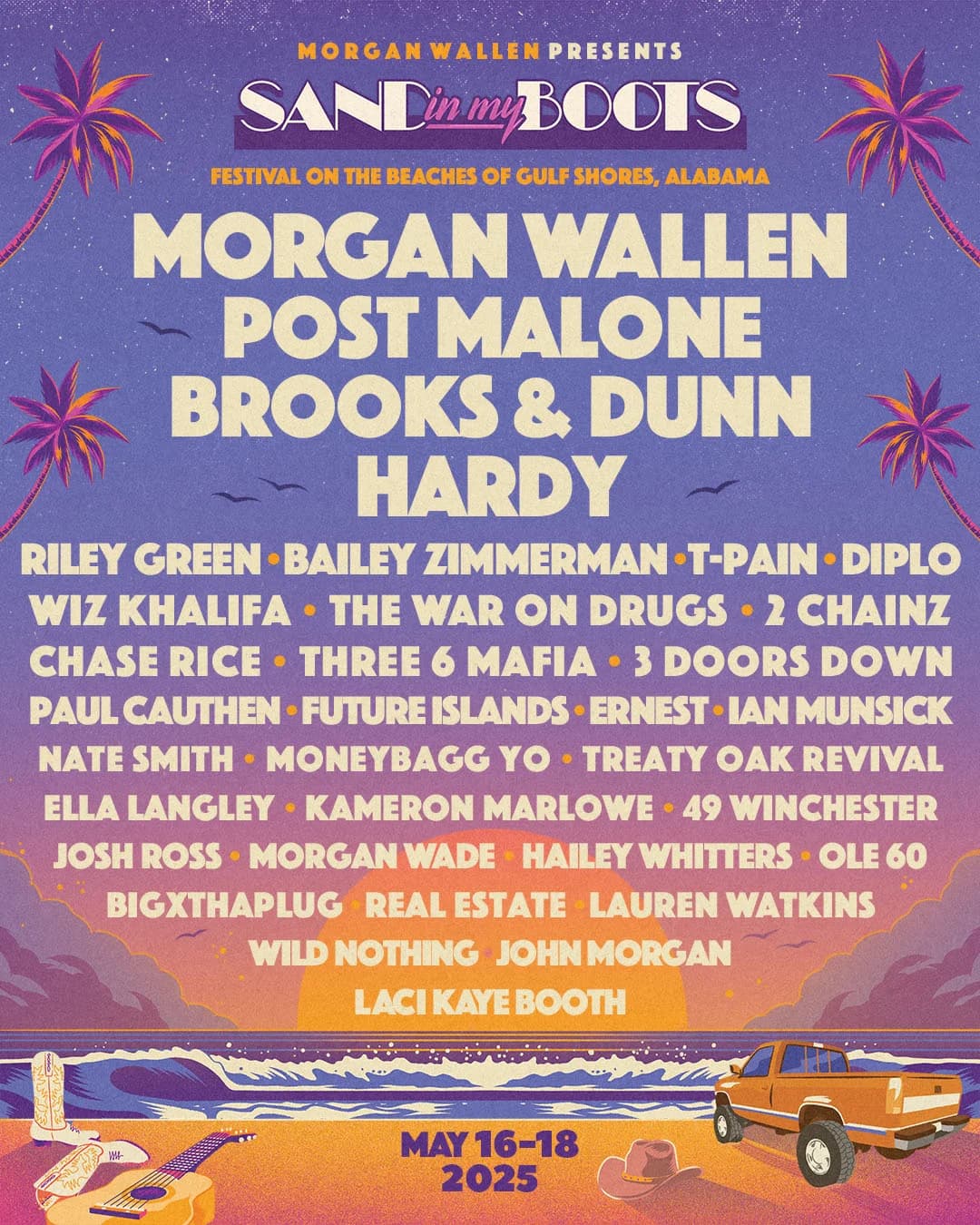 Hangout Music Festival 2026 official poster