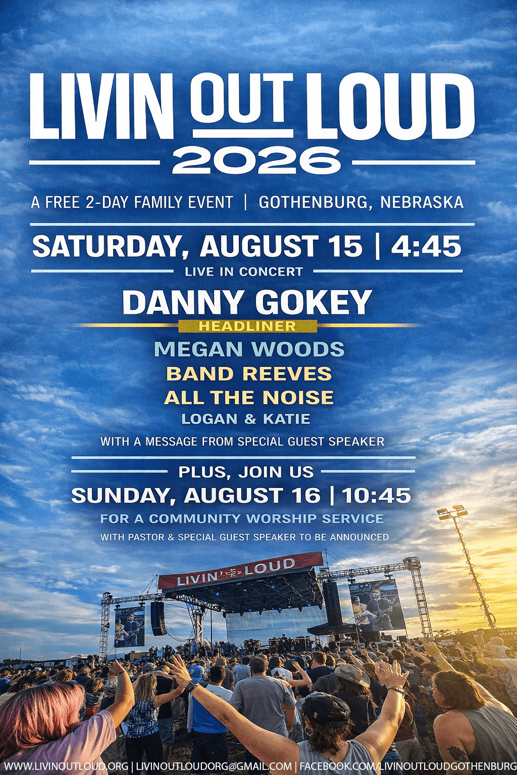Livin Out Loud 2026 official poster