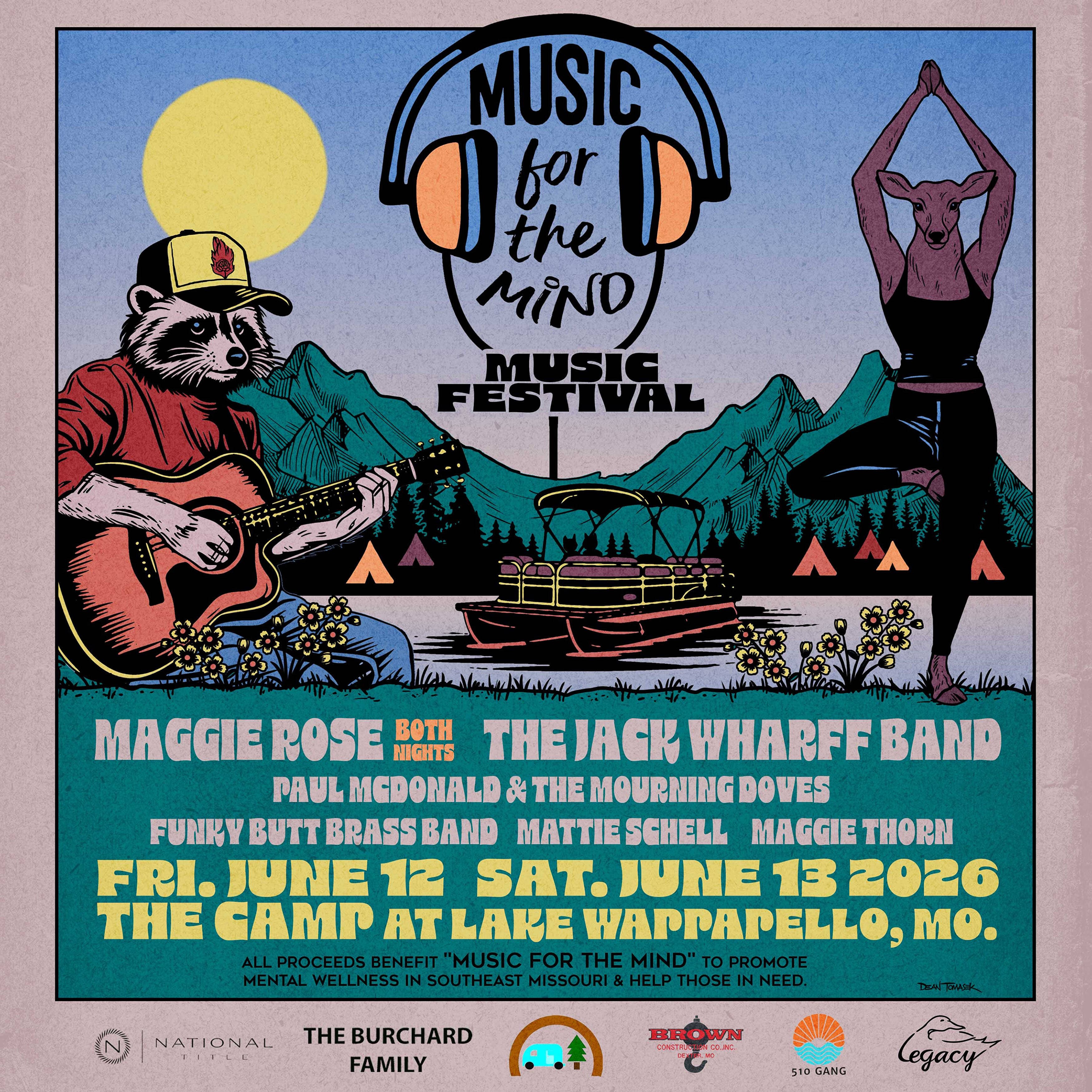 Music for the Mind Music Festival 2026 official poster